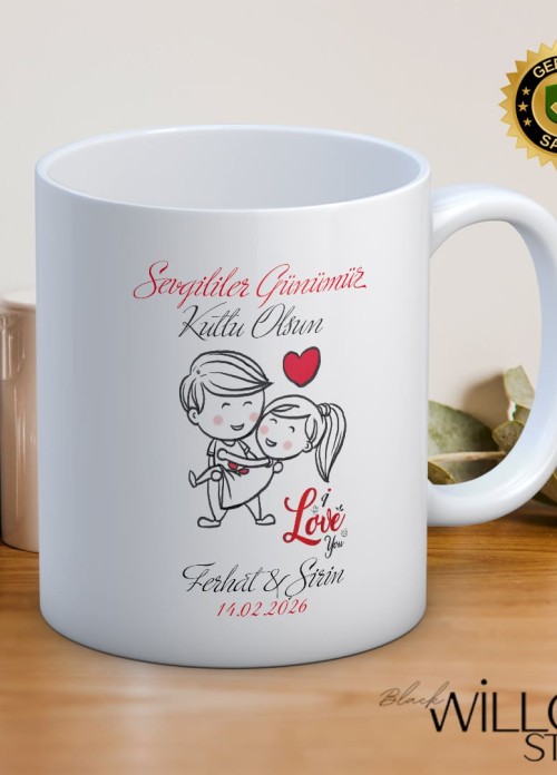 Sevgililer Günü,Sevgiliye Özel,Aşk,Sevgi Porselen Kupa Bardak-63