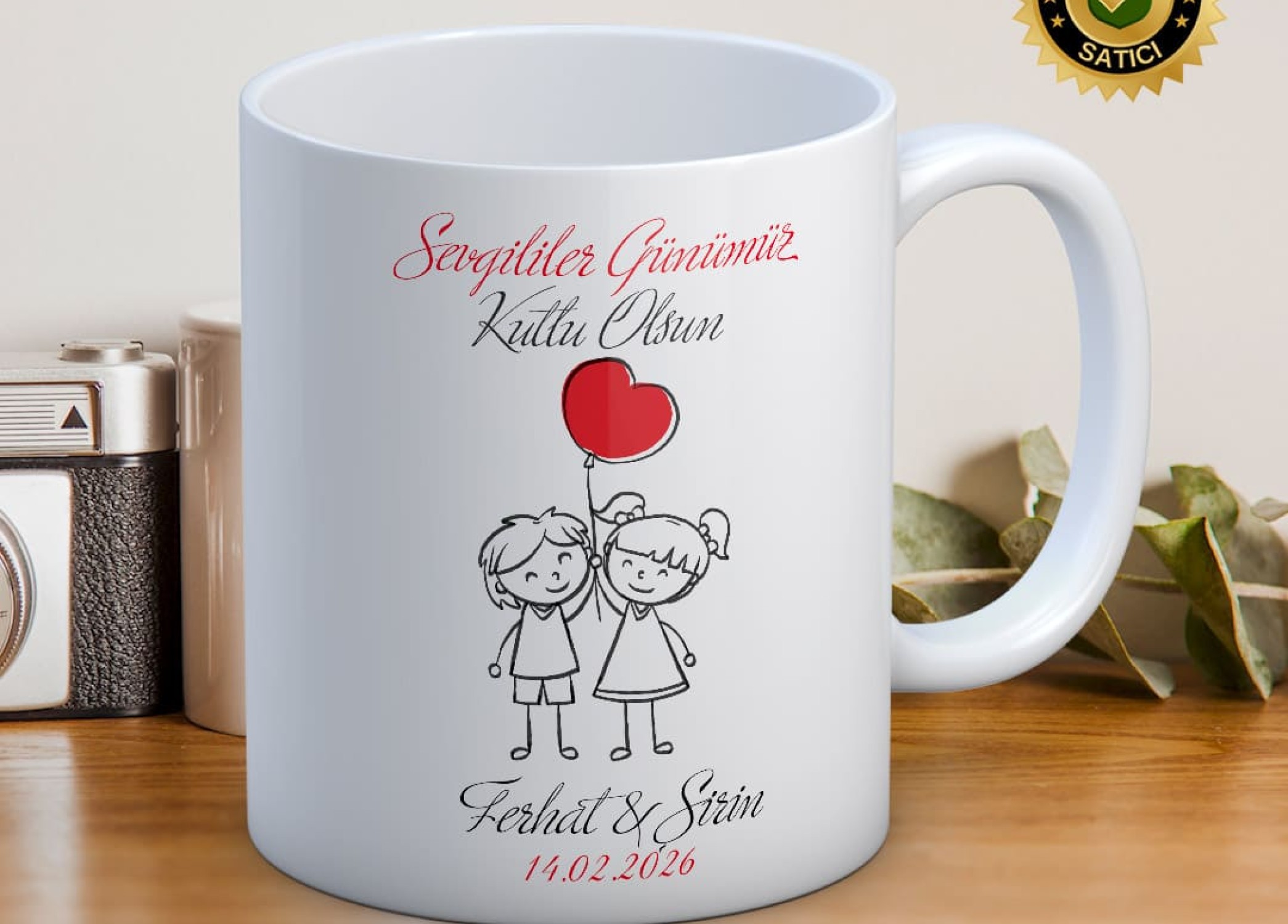 Sevgililer Günü,Sevgiliye Özel,Aşk,Sevgi Porselen Kupa Bardak-64