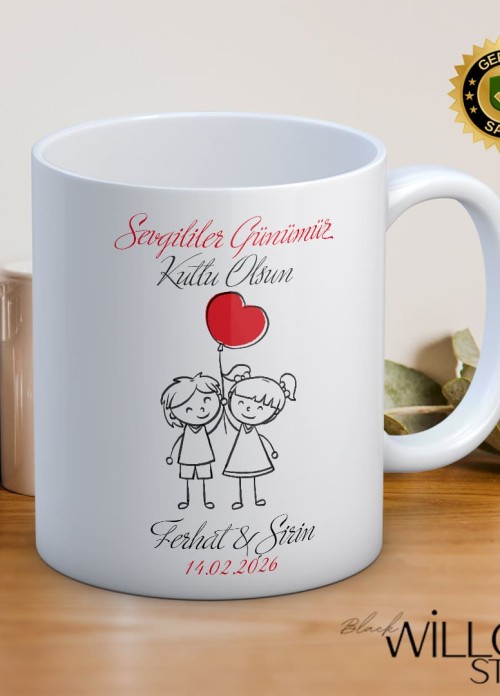 Sevgililer Günü,Sevgiliye Özel,Aşk,Sevgi Porselen Kupa Bardak-64