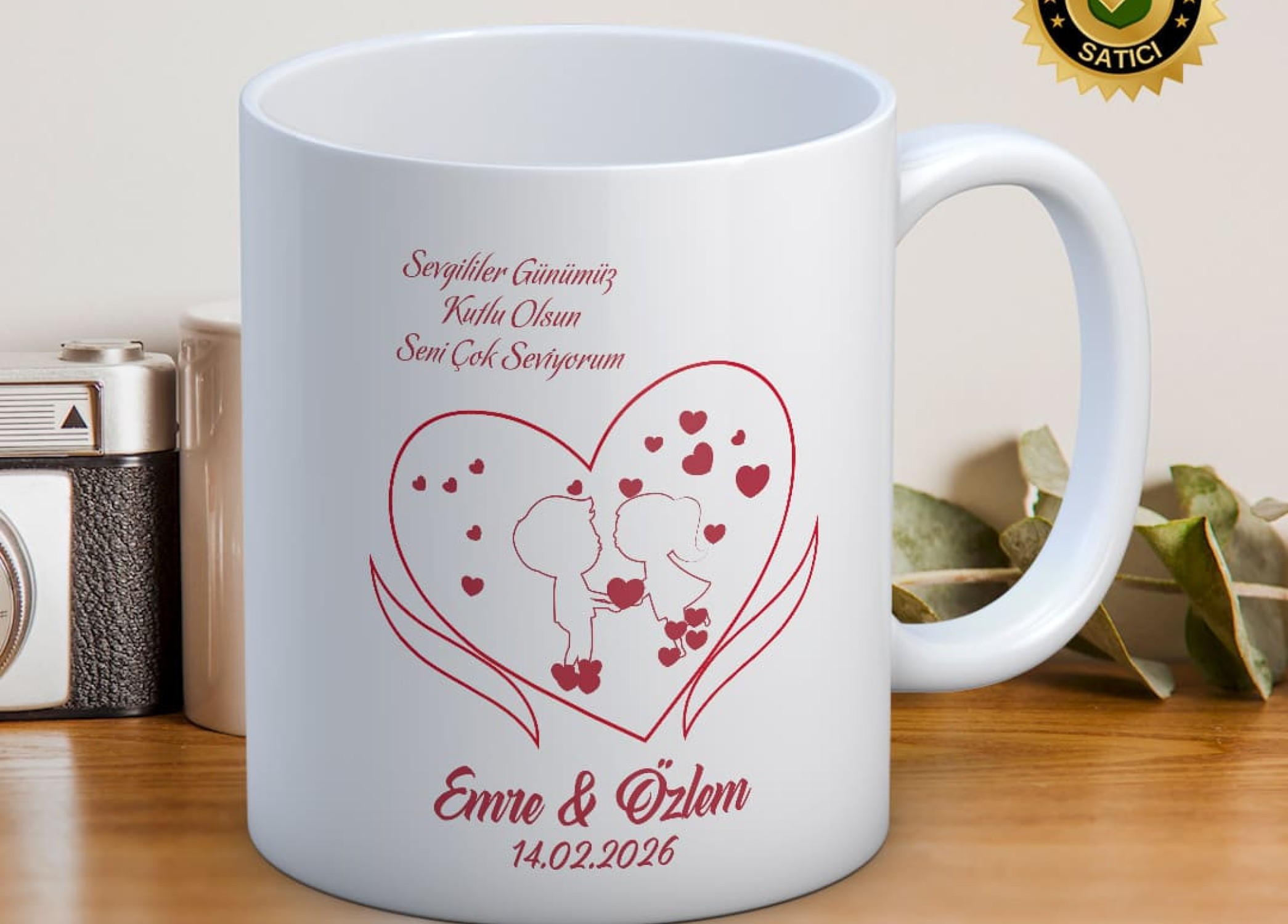 Sevgililer Günü,Sevgiliye Özel,Aşk,Sevgi Porselen Kupa Bardak-65