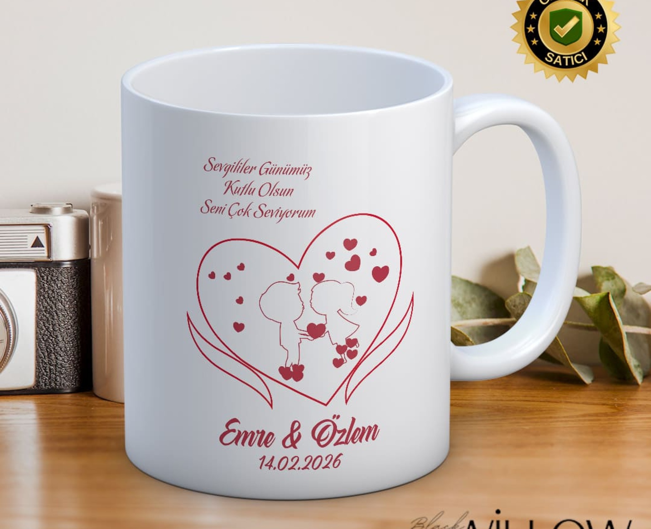 Sevgililer Günü,Sevgiliye Özel,Aşk,Sevgi Porselen Kupa Bardak-65