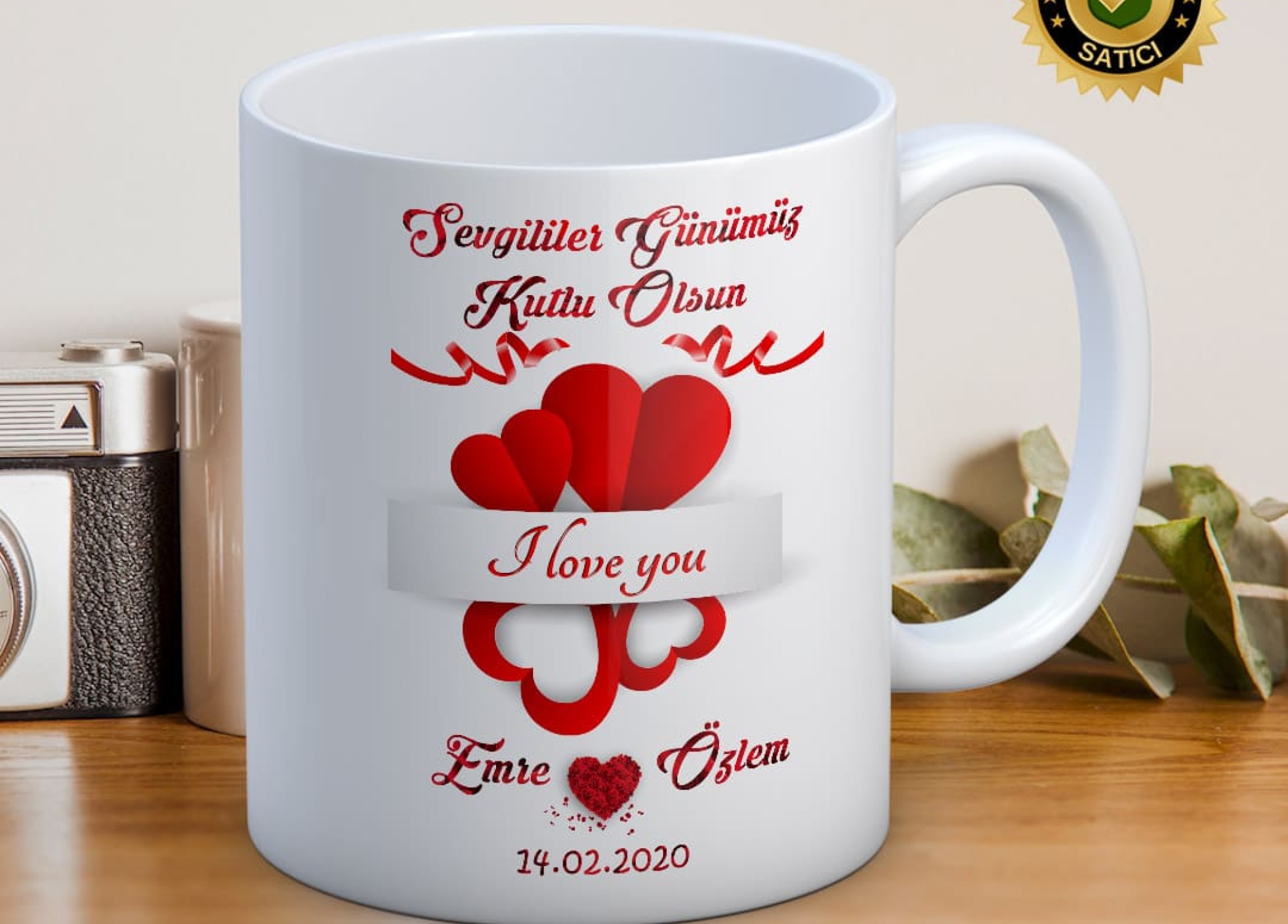 Sevgililer Günü,Sevgiliye Özel,Aşk,Sevgi Porselen Kupa Bardak-66