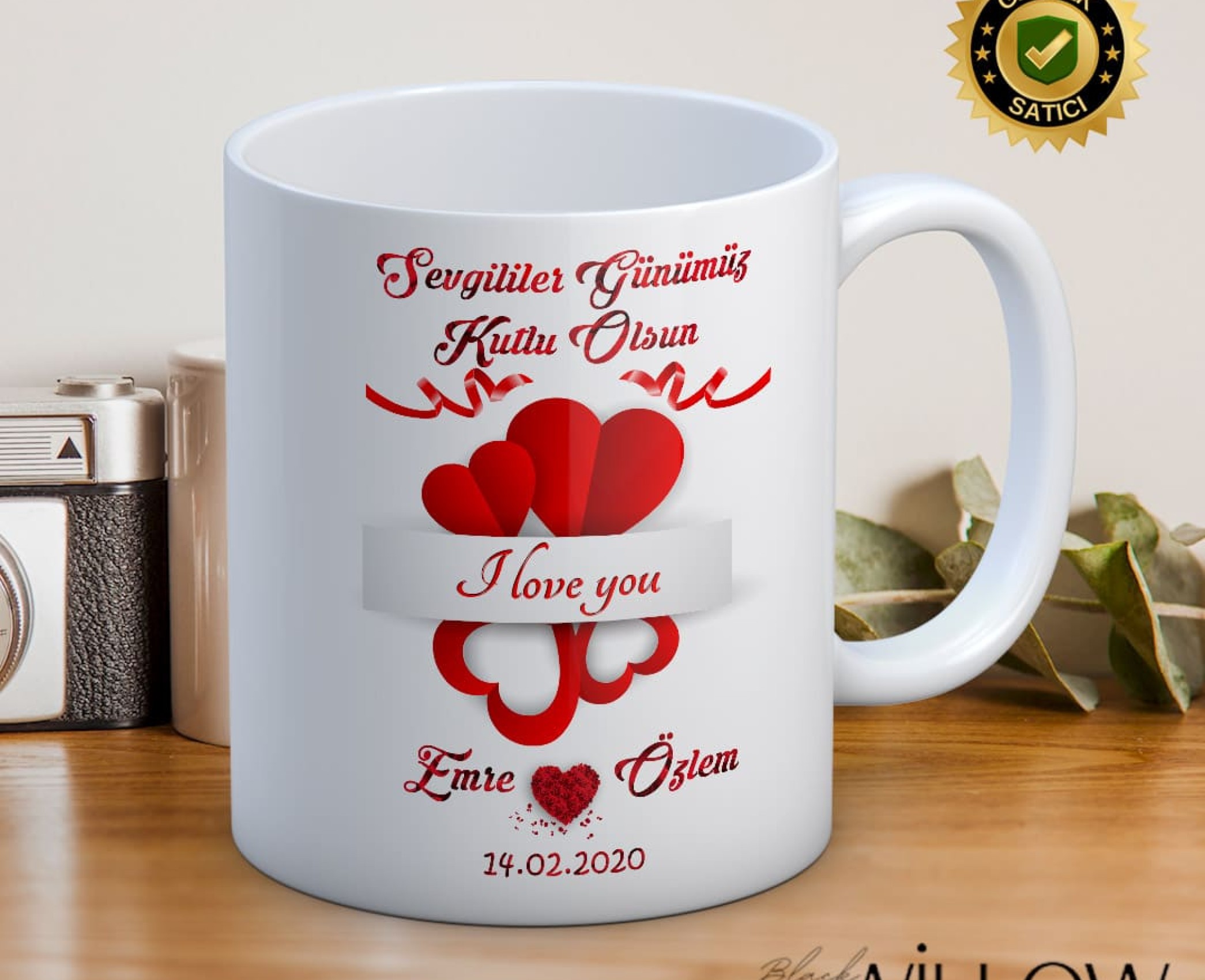 Sevgililer Günü,Sevgiliye Özel,Aşk,Sevgi Porselen Kupa Bardak-66