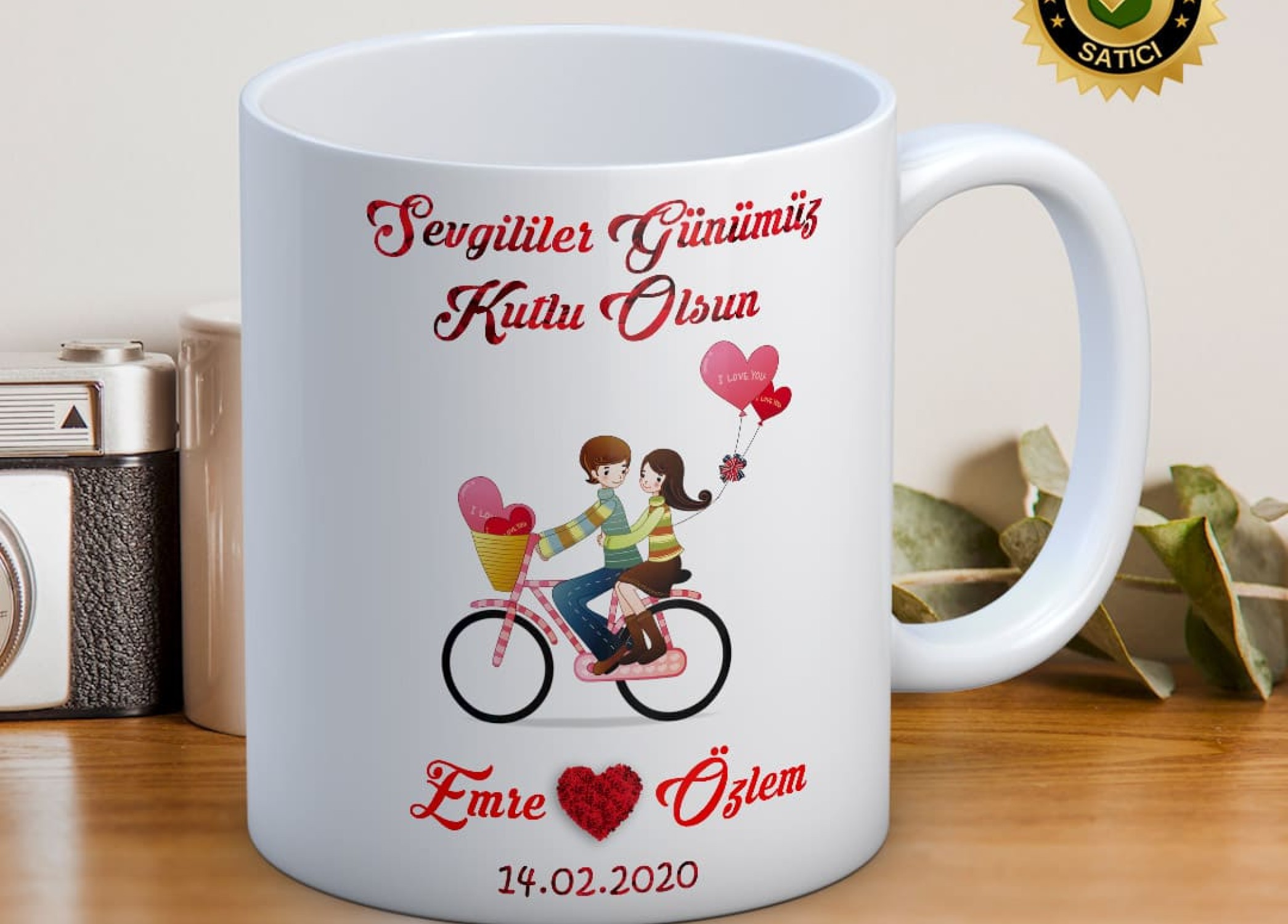 Sevgililer Günü,Sevgiliye Özel,Aşk,Sevgi Porselen Kupa Bardak-68