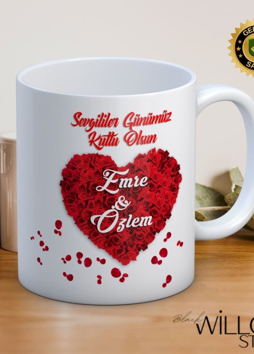 Sevgililer Günü,Sevgiliye Özel,Aşk,Sevgi Porselen Kupa Bardak-72