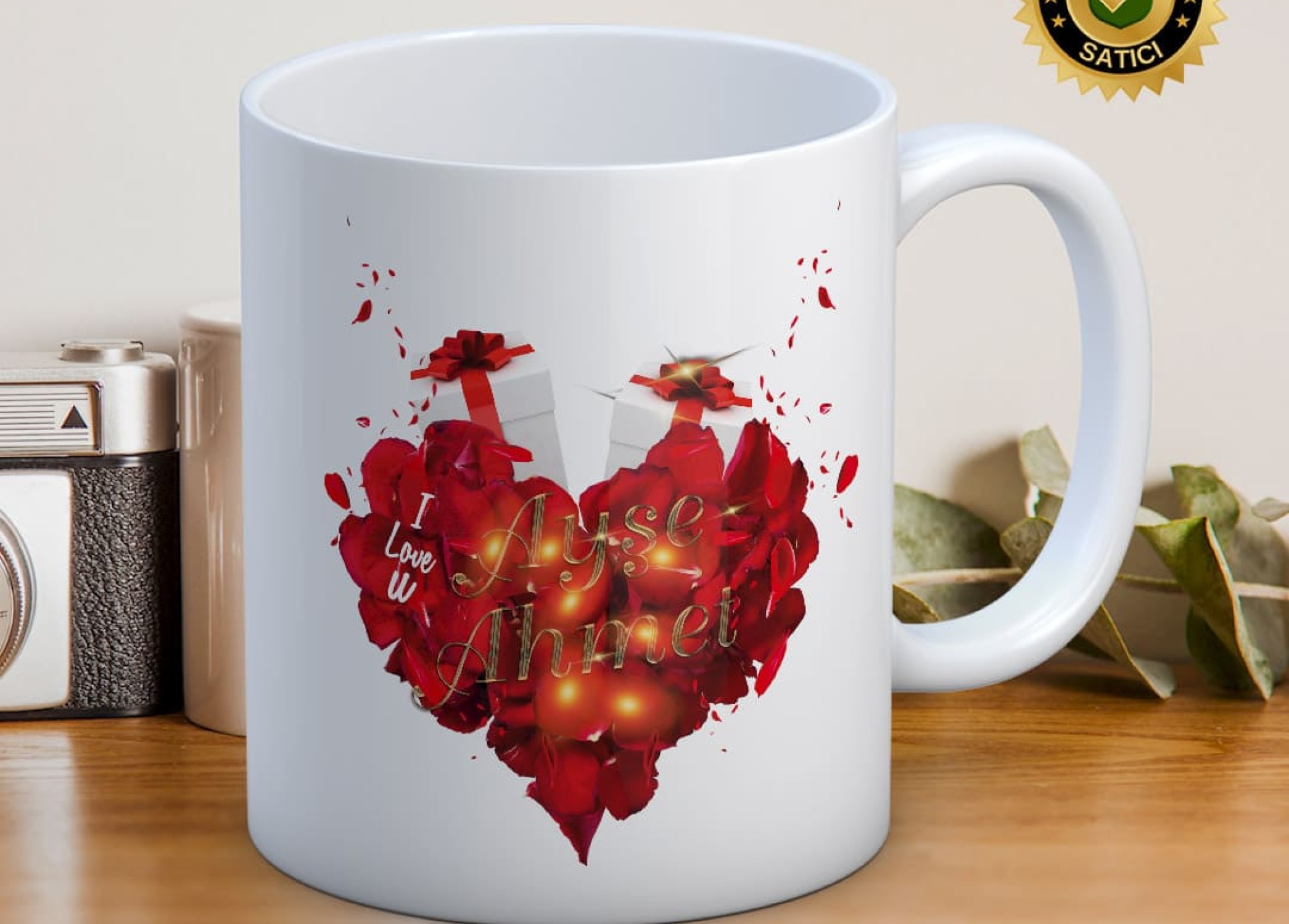 Sevgililer Günü,Sevgiliye Özel,Aşk,Sevgi Porselen Kupa Bardak-77