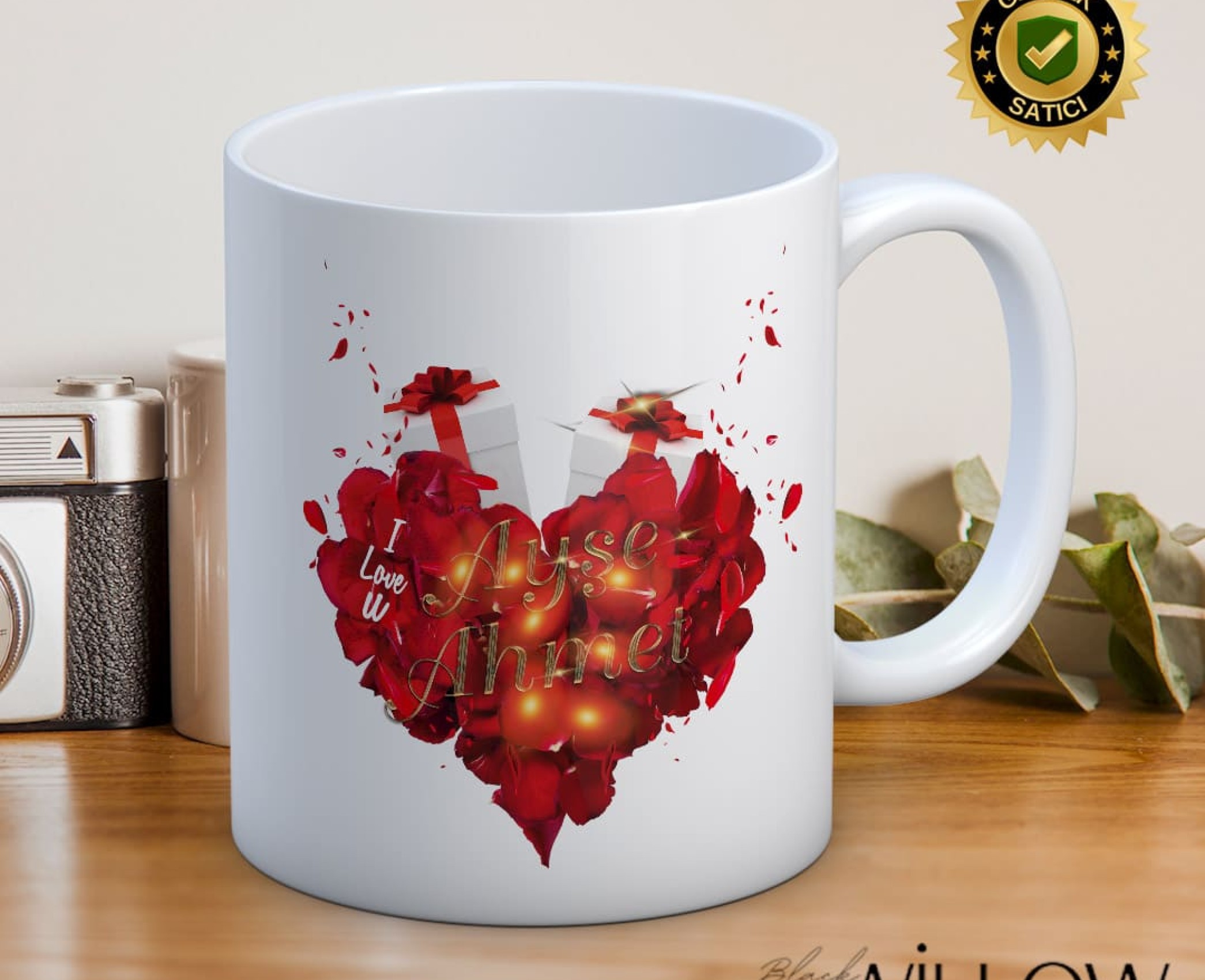 Sevgililer Günü,Sevgiliye Özel,Aşk,Sevgi Porselen Kupa Bardak-77