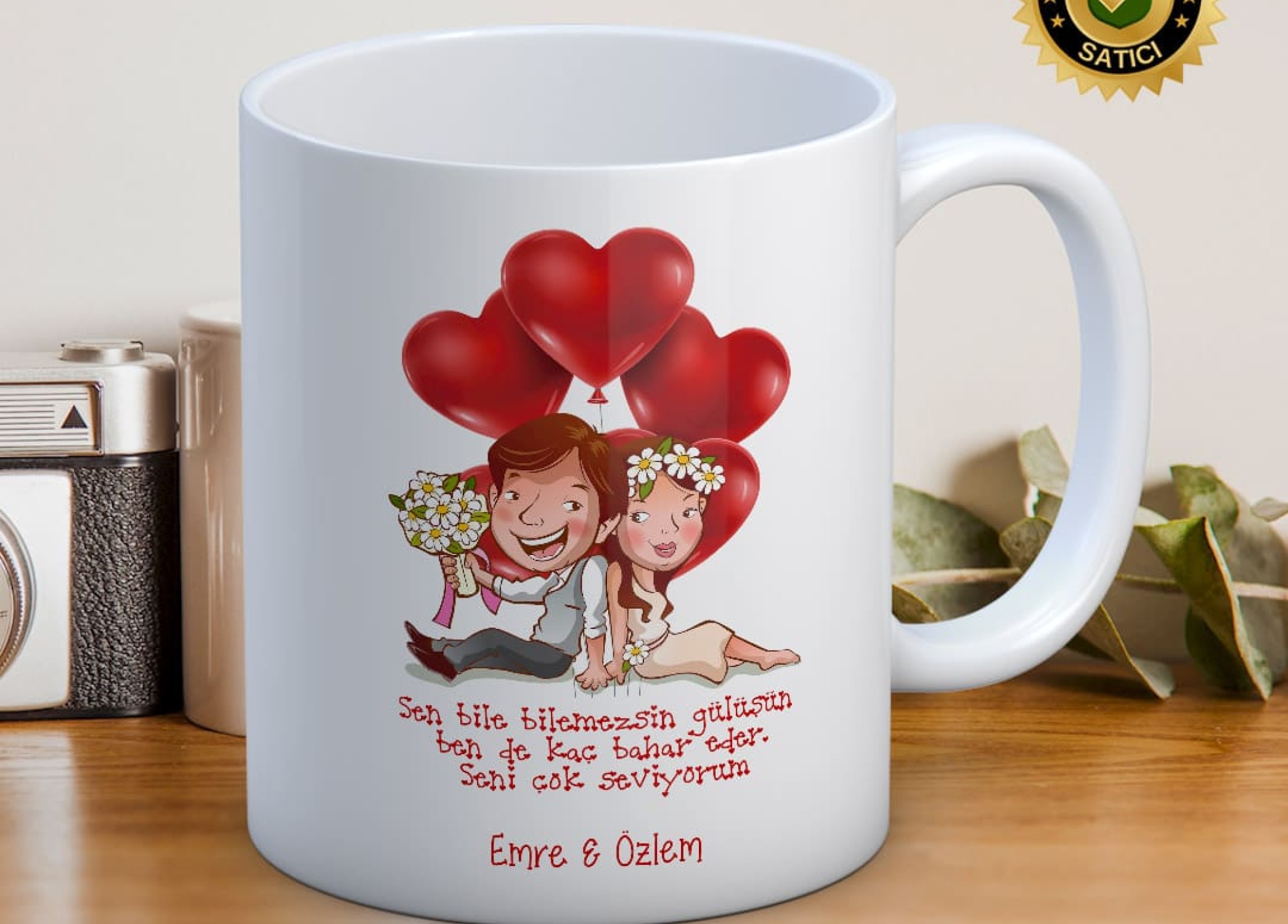 Sevgililer Günü,Sevgiliye Özel,Aşk,Sevgi Porselen Kupa Bardak-79