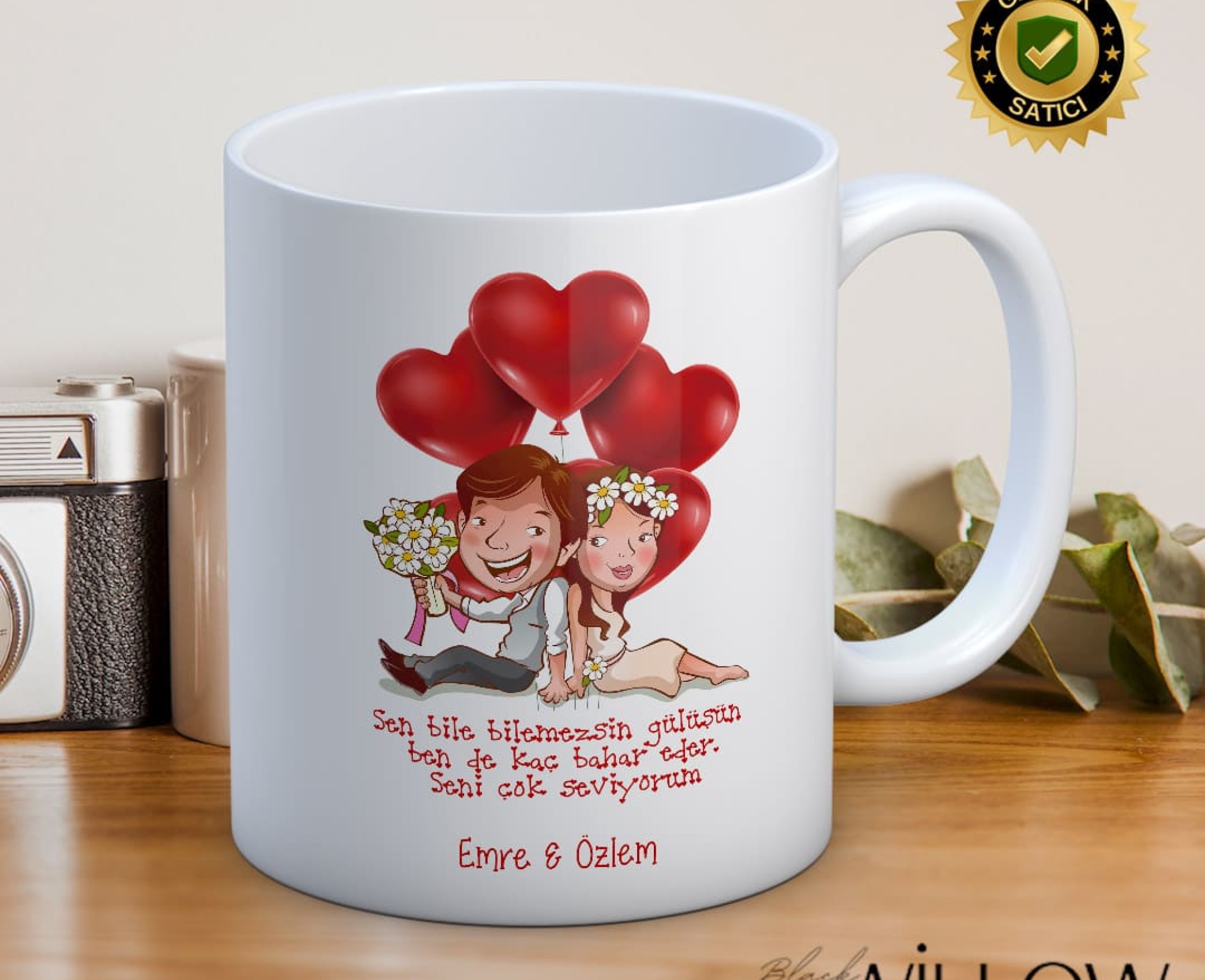 Sevgililer Günü,Sevgiliye Özel,Aşk,Sevgi Porselen Kupa Bardak-79