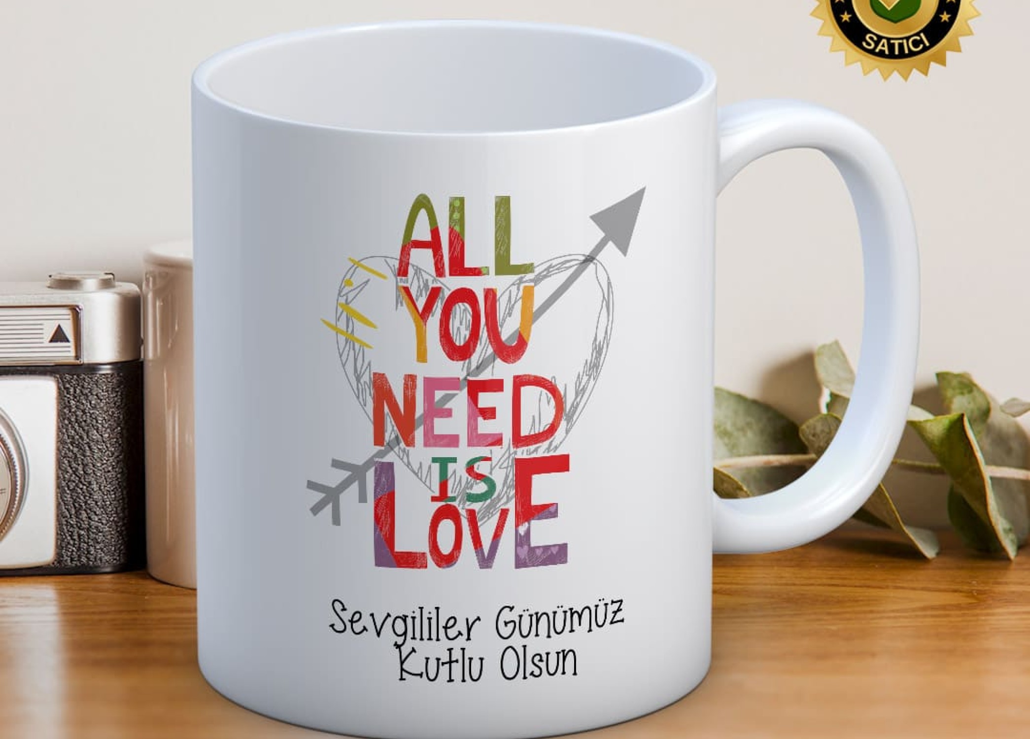 Sevgililer Günü,Sevgiliye Özel,Aşk,Sevgi Porselen Kupa Bardak-80