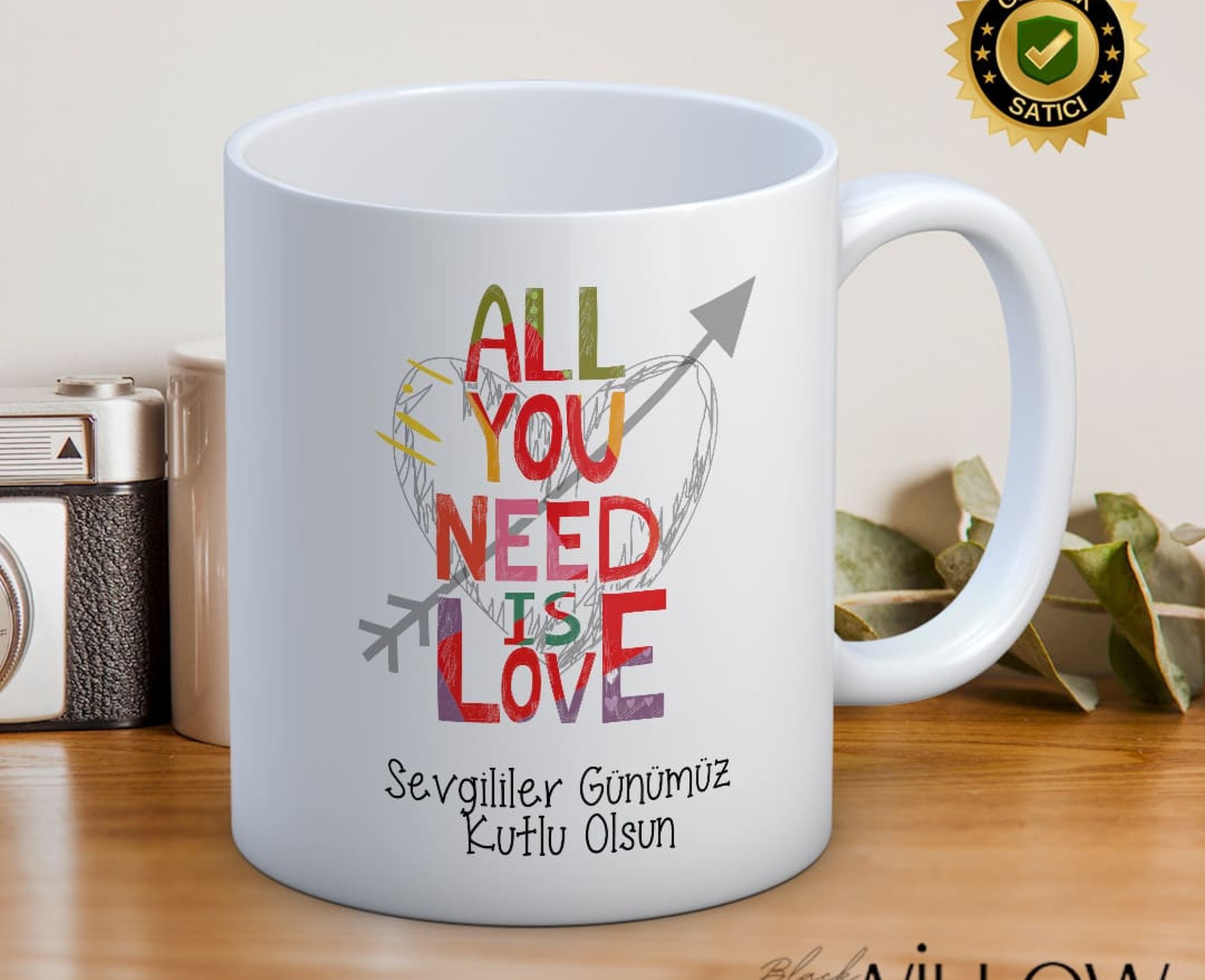 Sevgililer Günü,Sevgiliye Özel,Aşk,Sevgi Porselen Kupa Bardak-80