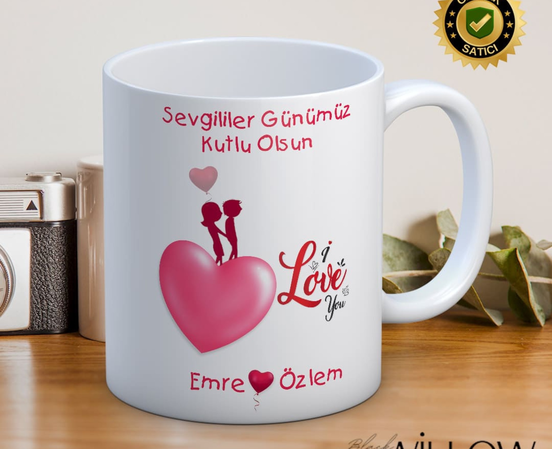 Sevgililer Günü,Sevgiliye Özel,Aşk,Sevgi Porselen Kupa Bardak-81