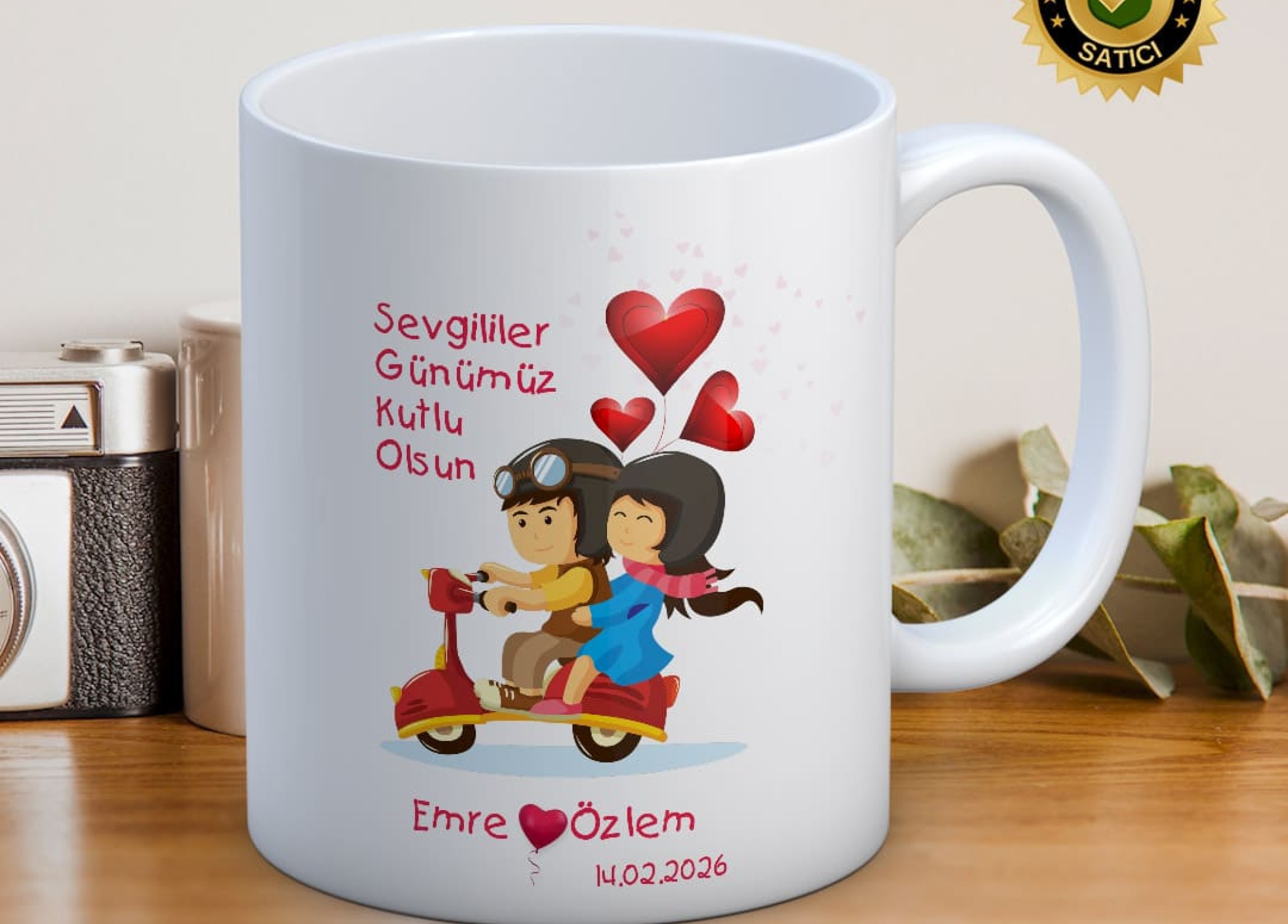 Sevgililer Günü,Sevgiliye Özel,Aşk,Sevgi Porselen Kupa Bardak-83