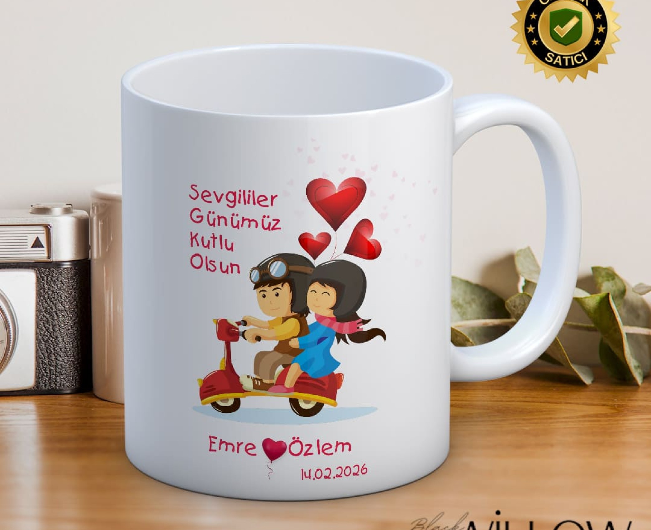 Sevgililer Günü,Sevgiliye Özel,Aşk,Sevgi Porselen Kupa Bardak-83