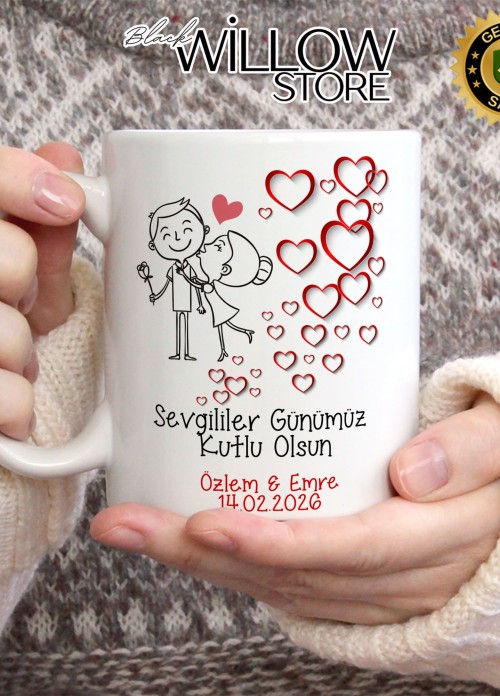 Sevgililer Günü,Sevgiliye Özel,Aşk,Sevgi Porselen Kupa Bardak-84