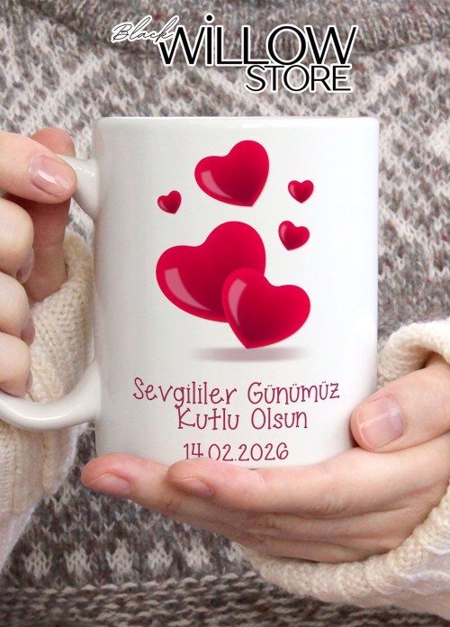 Sevgililer Günü,Sevgiliye Özel,Aşk,Sevgi Porselen Kupa Bardak-86