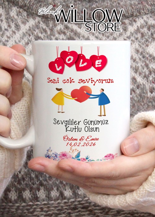 Sevgililer Günü,Sevgiliye Özel,Aşk,Sevgi Porselen Kupa Bardak-87