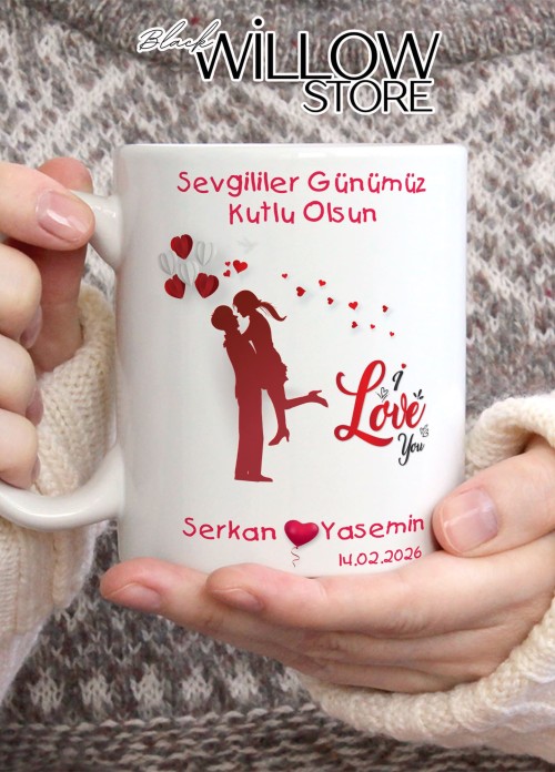 Sevgililer Günü,Sevgiliye Özel,Aşk,Sevgi Porselen Kupa Bardak-88