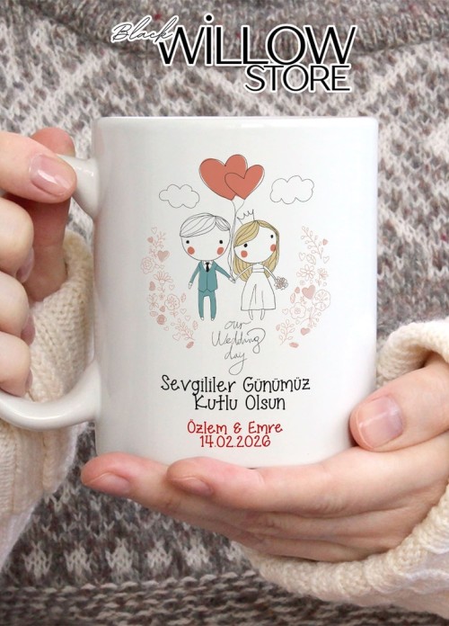 Sevgililer Günü,Sevgiliye Özel,Aşk,Sevgi Porselen Kupa Bardak-91