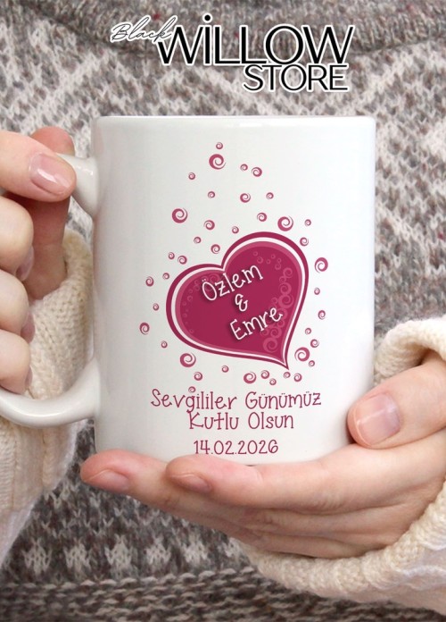 Sevgililer Günü,Sevgiliye Özel,Aşk,Sevgi Porselen Kupa Bardak-93