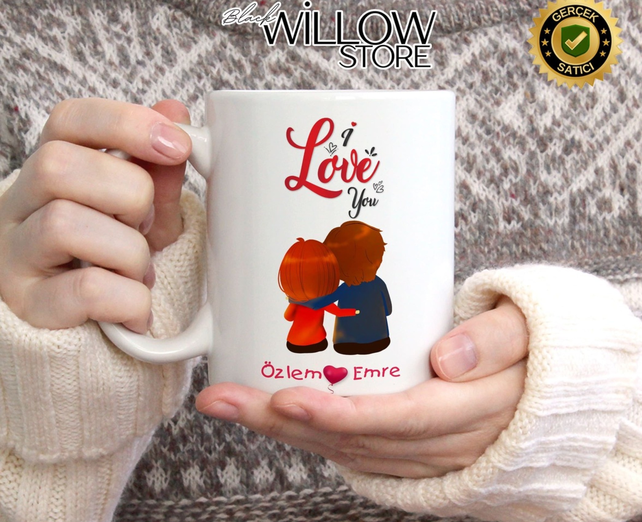 Sevgililer Günü,Sevgiliye Özel,Aşk,Sevgi Porselen Kupa Bardak-94