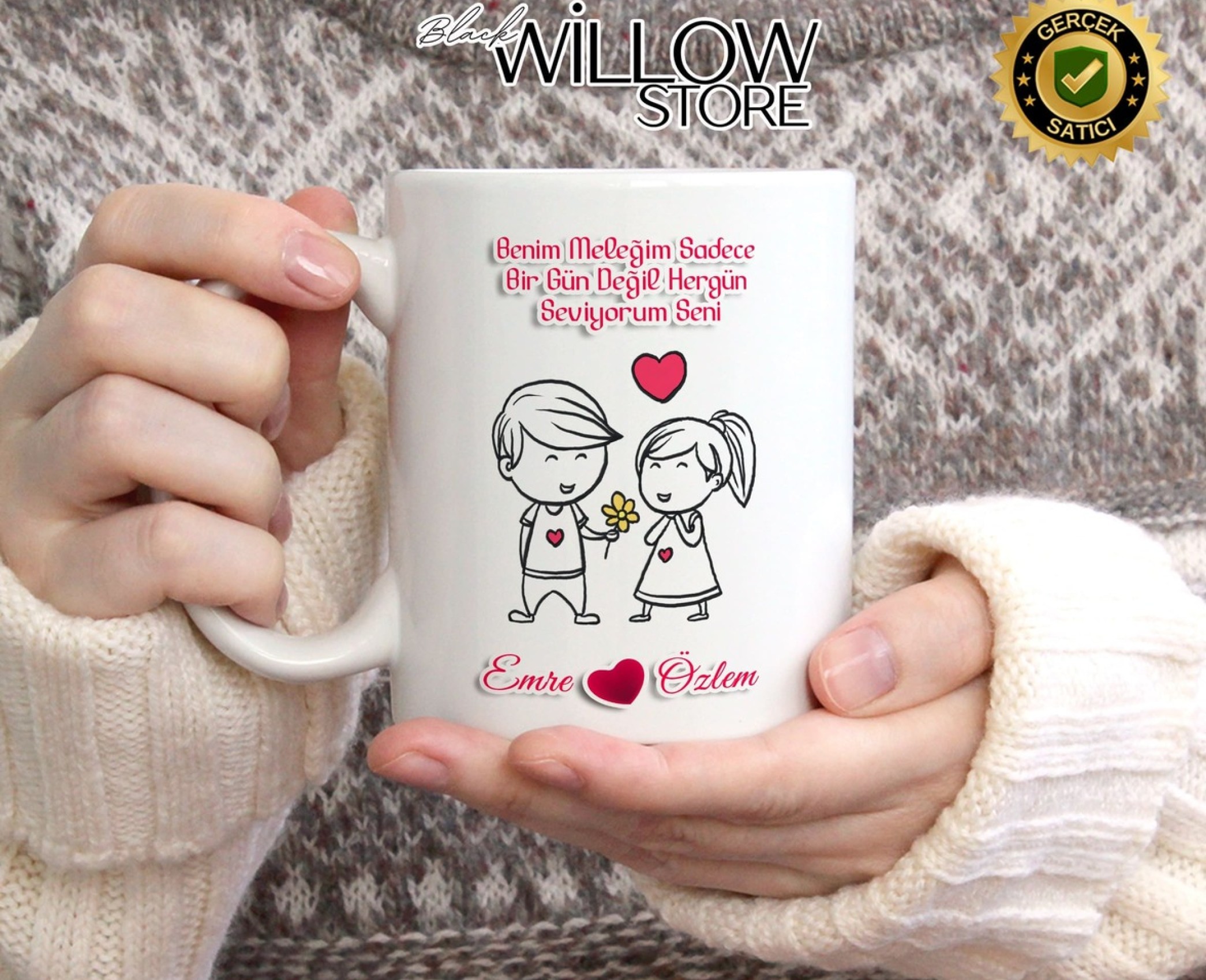 Sevgililer Günü,Sevgiliye Özel,Aşk,Sevgi Porselen Kupa Bardak-96