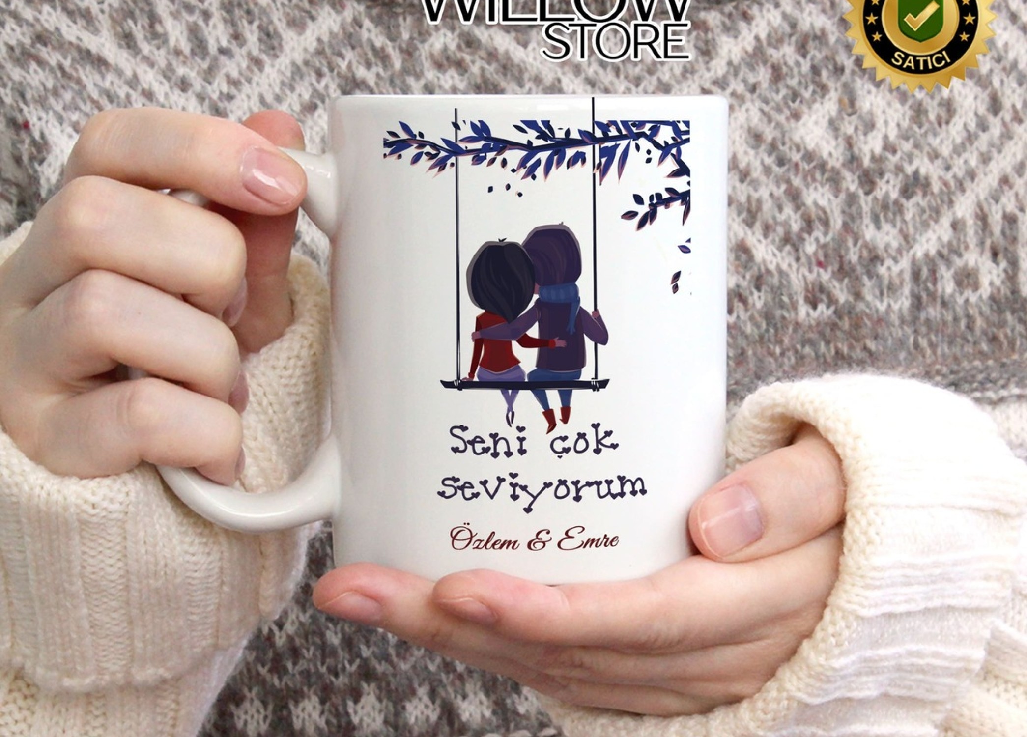 Sevgililer Günü,Sevgiliye Özel,Aşk,Sevgi Porselen Kupa Bardak-97