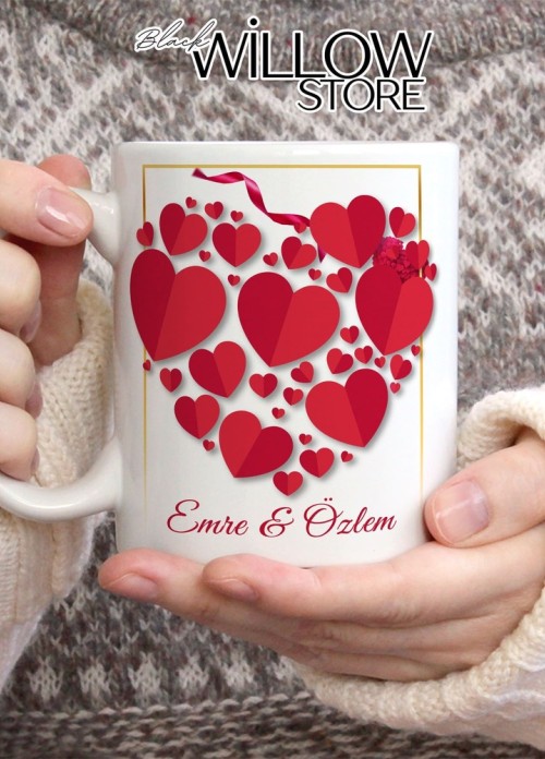 Sevgililer Günü,Sevgiliye Özel,Aşk,Sevgi Porselen Kupa Bardak-98