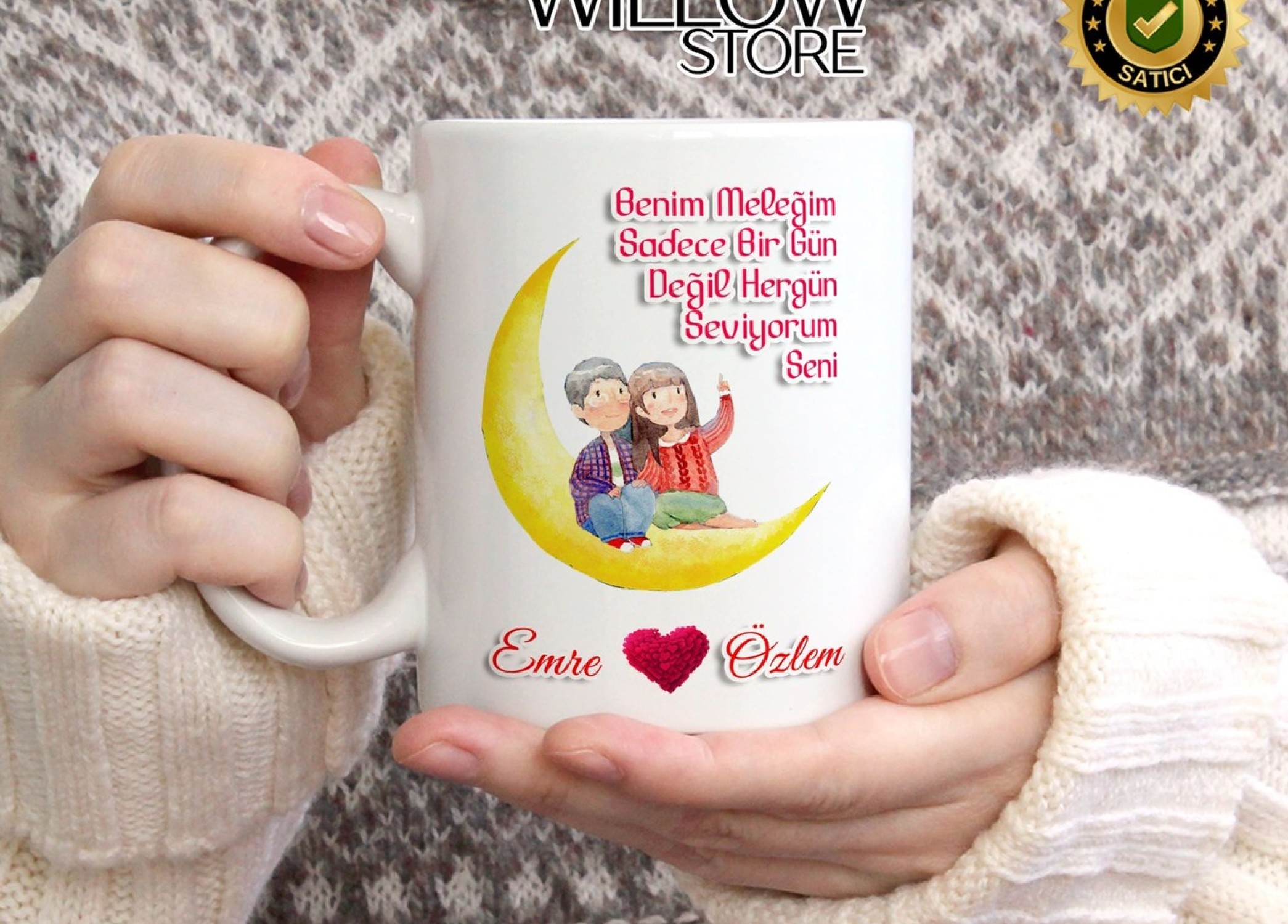 Sevgililer Günü,Sevgiliye Özel,Aşk,Sevgi Porselen Kupa Bardak-109