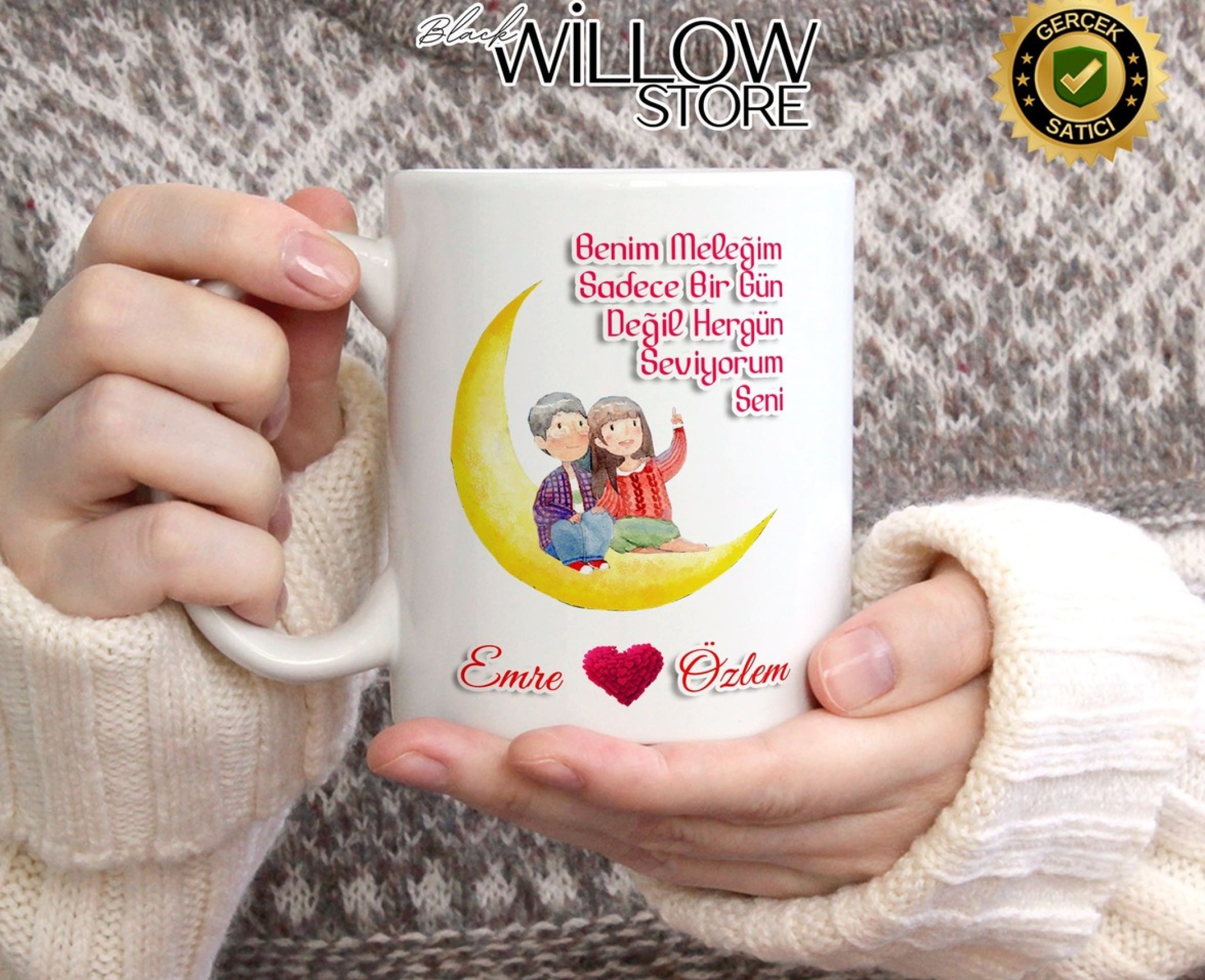 Sevgililer Günü,Sevgiliye Özel,Aşk,Sevgi Porselen Kupa Bardak-109