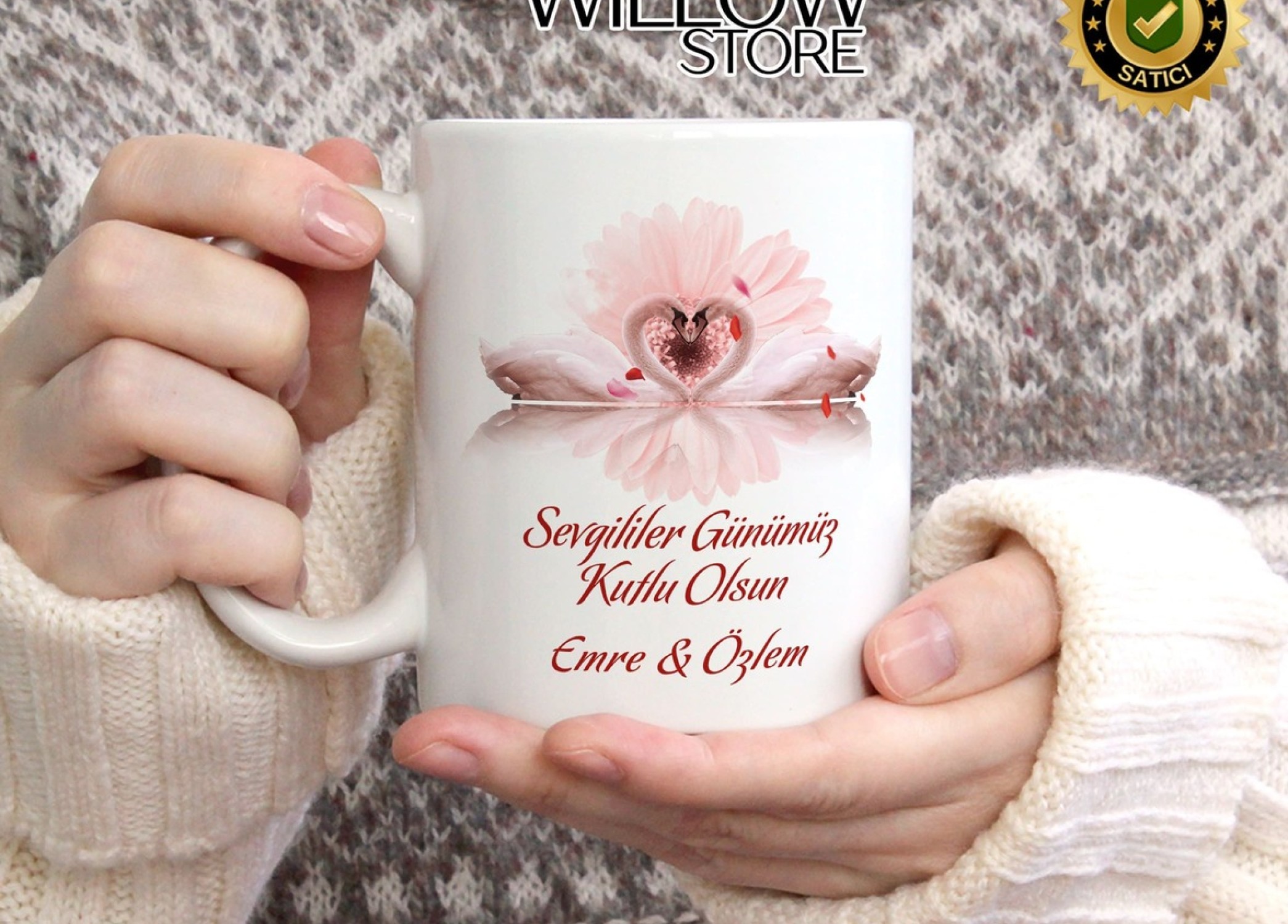 Sevgililer Günü,Sevgiliye Özel,Aşk,Sevgi Porselen Kupa Bardak-110
