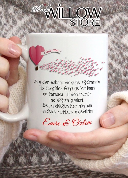 Sevgililer Günü,Sevgiliye Özel,Aşk,Sevgi Porselen Kupa Bardak-111