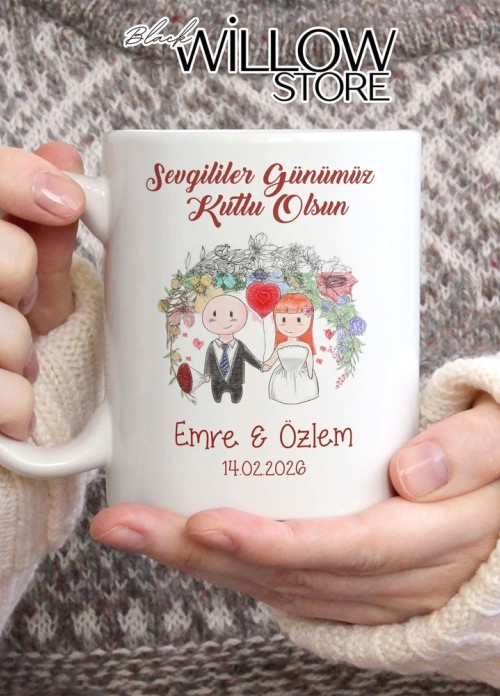 Sevgililer Günü,Sevgiliye Özel,Aşk,Sevgi Porselen Kupa Bardak-115