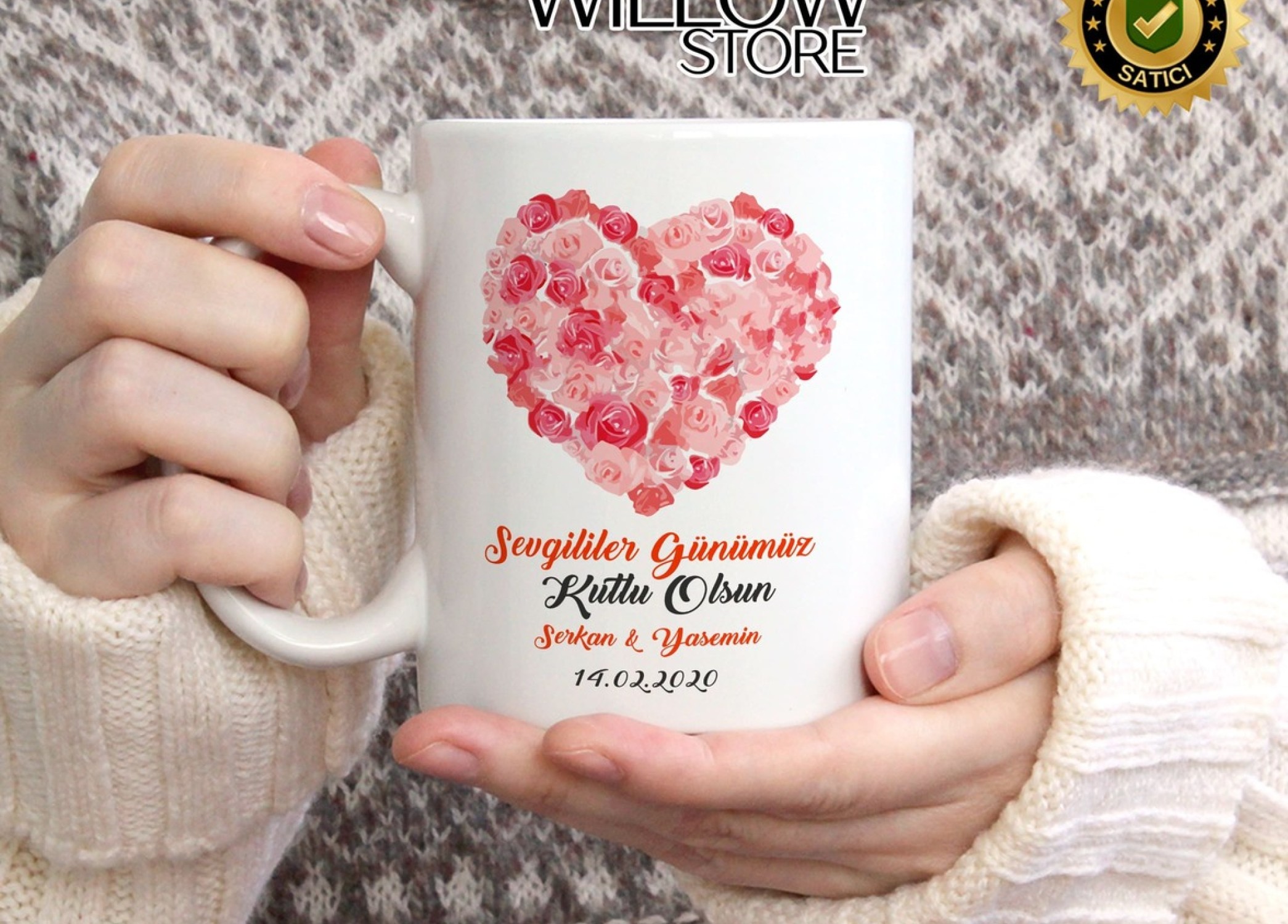 Sevgililer Günü,Sevgiliye Özel,Aşk,Sevgi Porselen Kupa Bardak-116