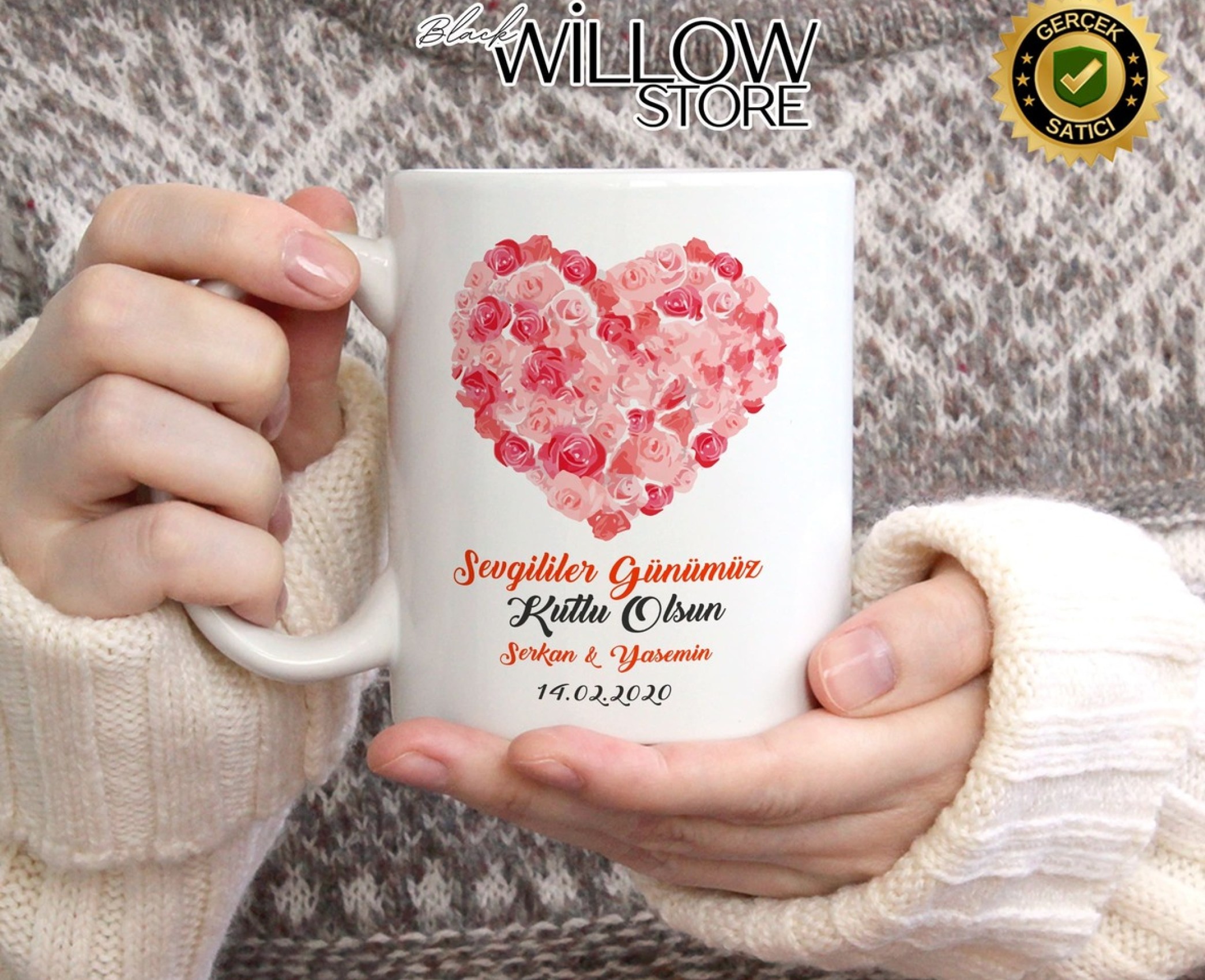 Sevgililer Günü,Sevgiliye Özel,Aşk,Sevgi Porselen Kupa Bardak-116