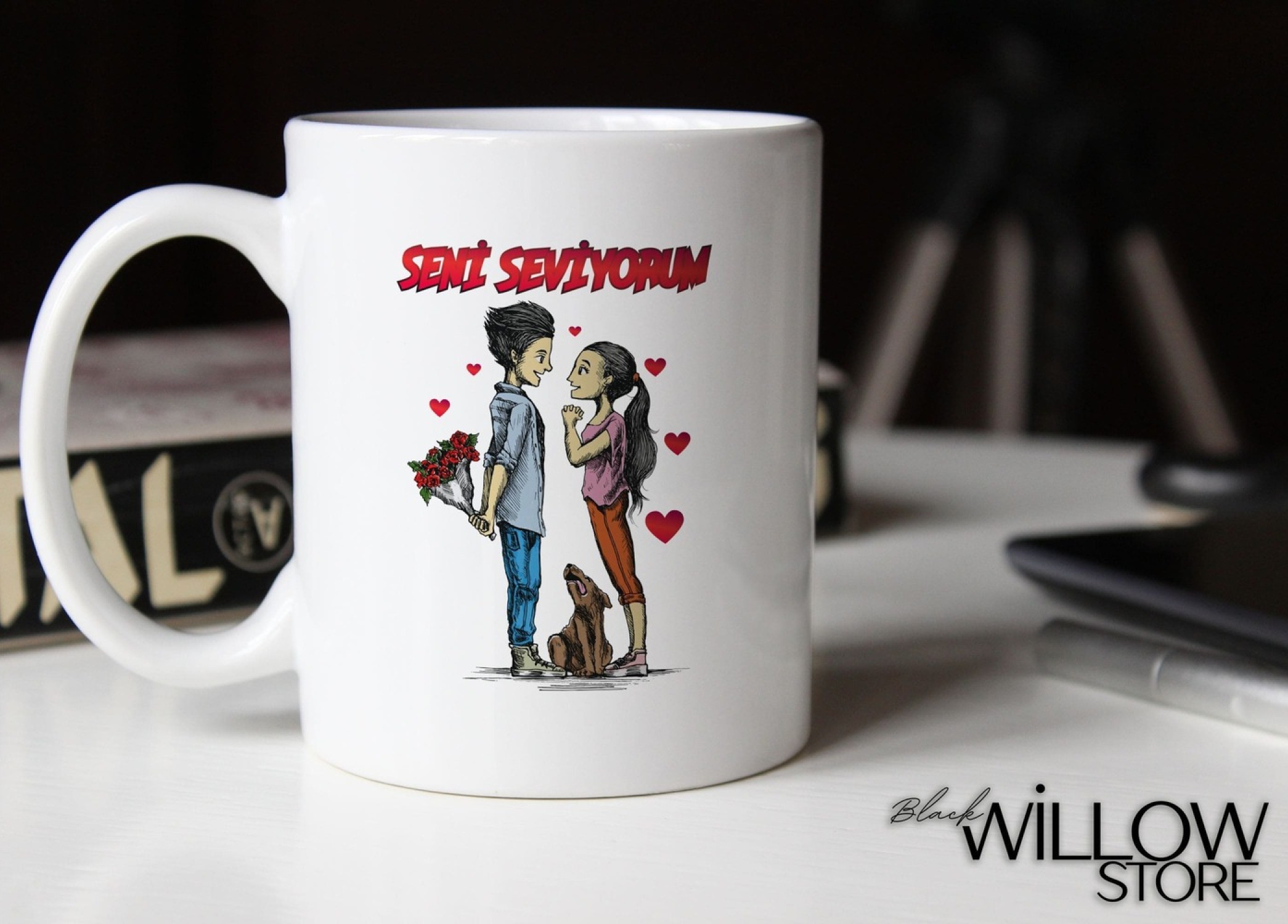 Sevgililer Günü,Sevgiliye Özel,Aşk,Sevgi Porselen Kupa Bardak-117