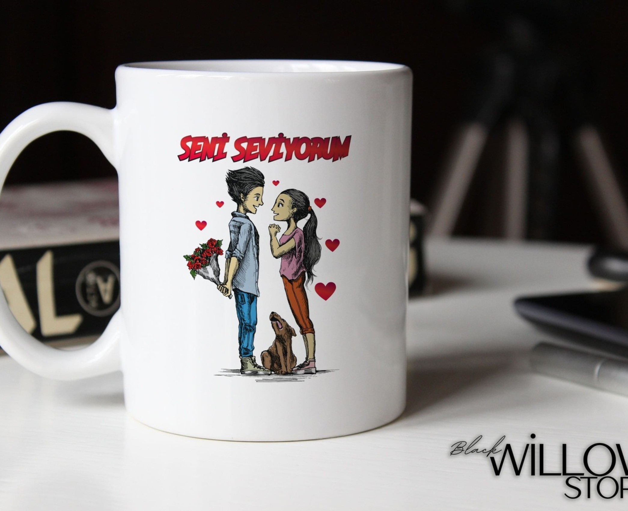 Sevgililer Günü,Sevgiliye Özel,Aşk,Sevgi Porselen Kupa Bardak-117