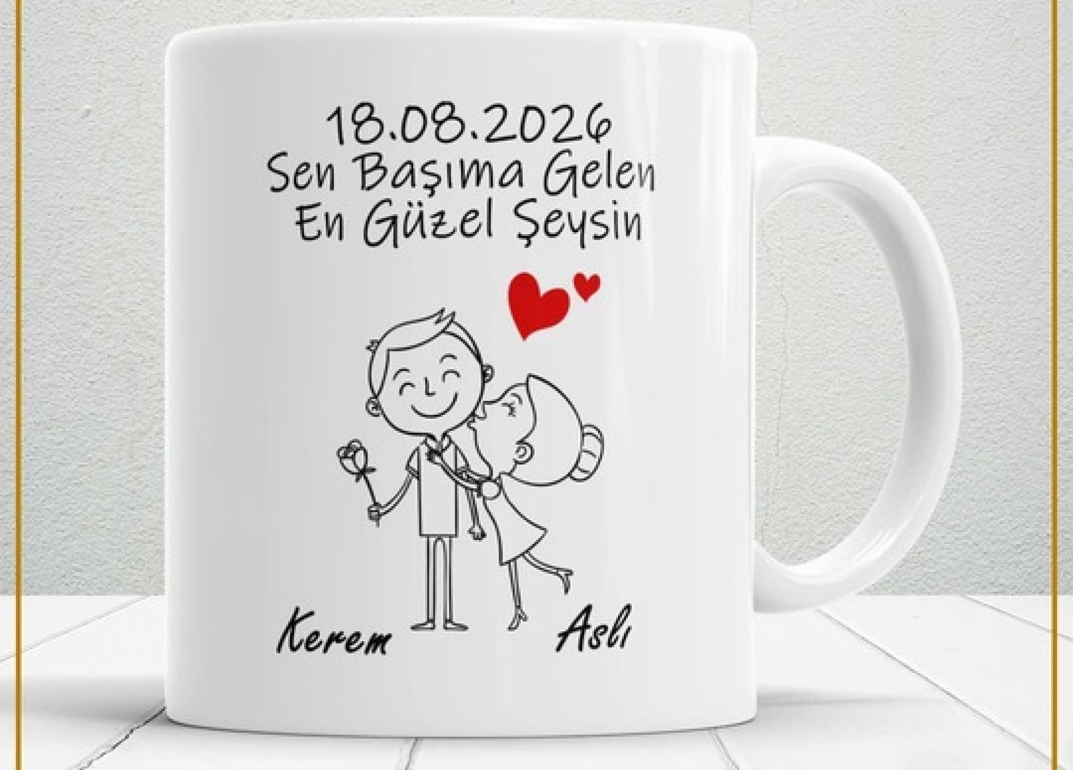 Sevgililer Günü,Sevgiliye Özel,Aşk,Sevgi Porselen Kupa Bardak-119