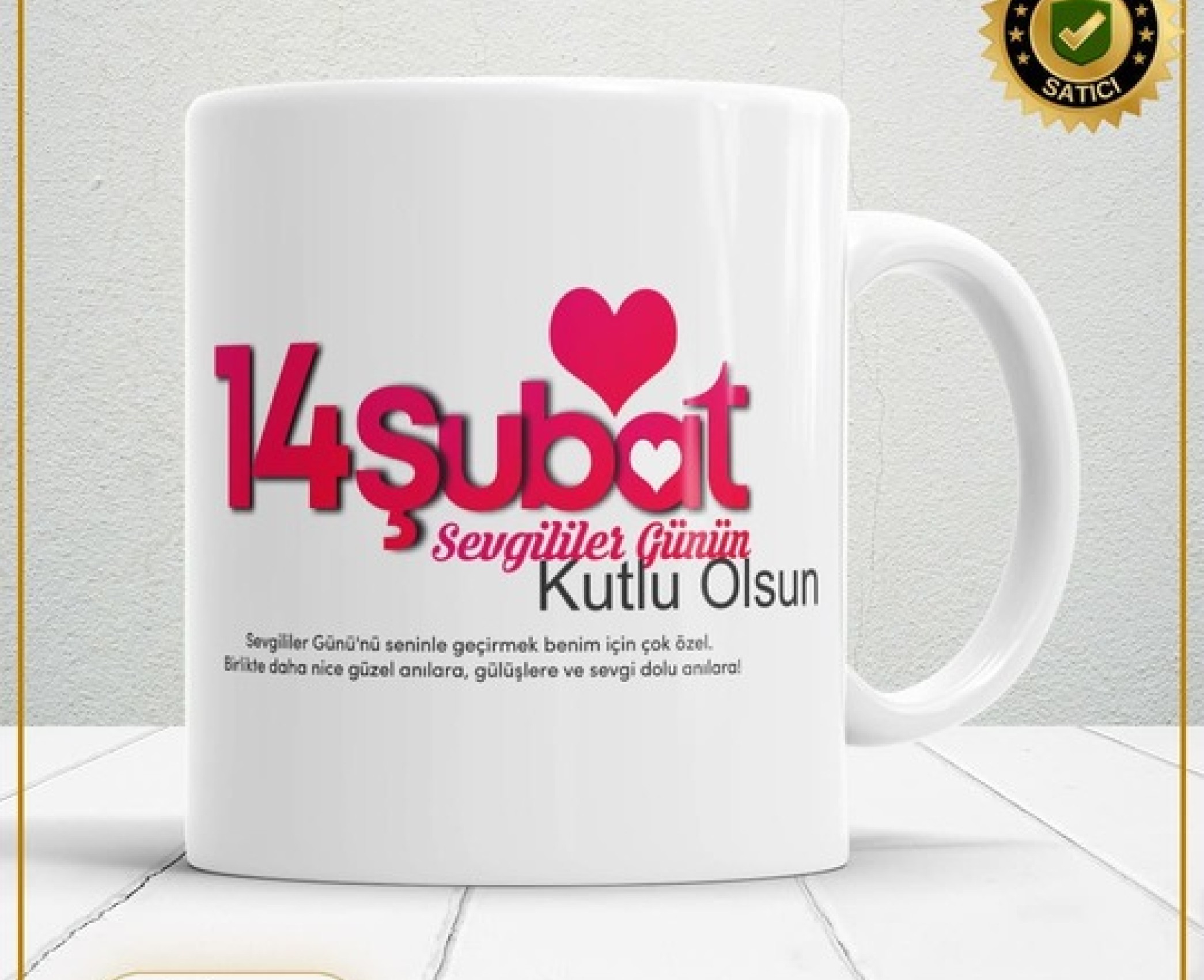 Sevgililer Günü,Sevgiliye Özel,Aşk,Sevgi Porselen Kupa Bardak-125