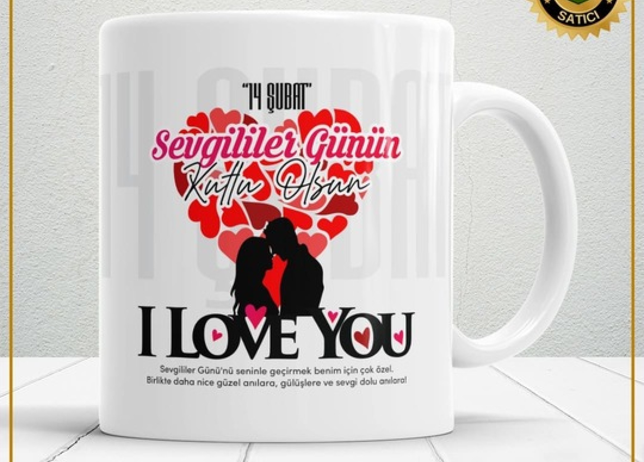 Sevgililer Günü,Sevgiliye Özel,Aşk,Sevgi Porselen Kupa Bardak-126