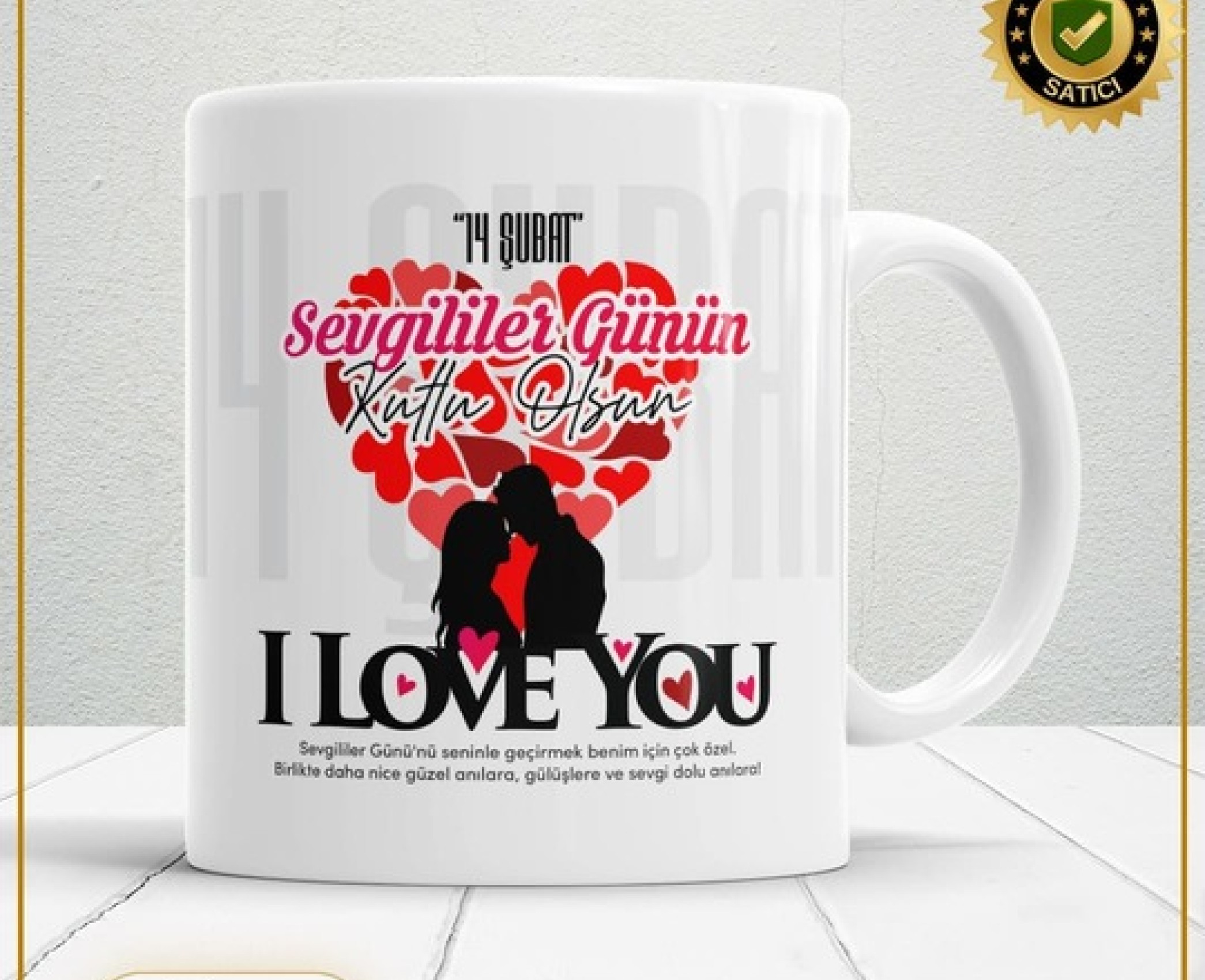 Sevgililer Günü,Sevgiliye Özel,Aşk,Sevgi Porselen Kupa Bardak-126