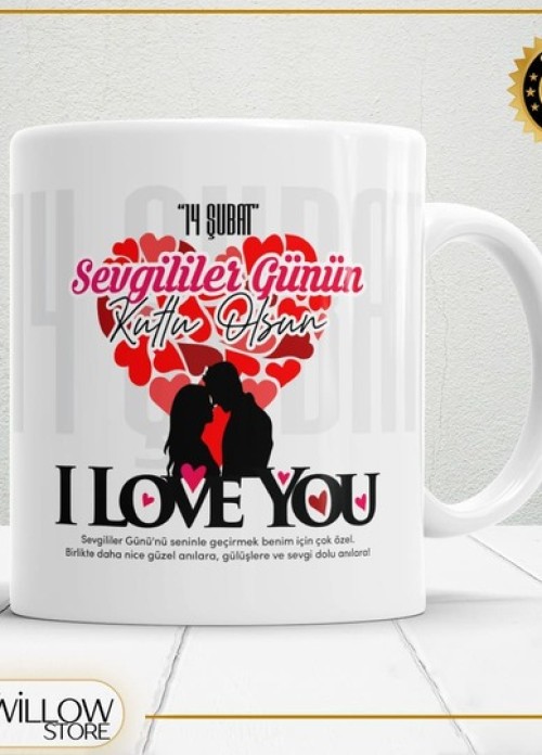 Sevgililer Günü,Sevgiliye Özel,Aşk,Sevgi Porselen Kupa Bardak-126