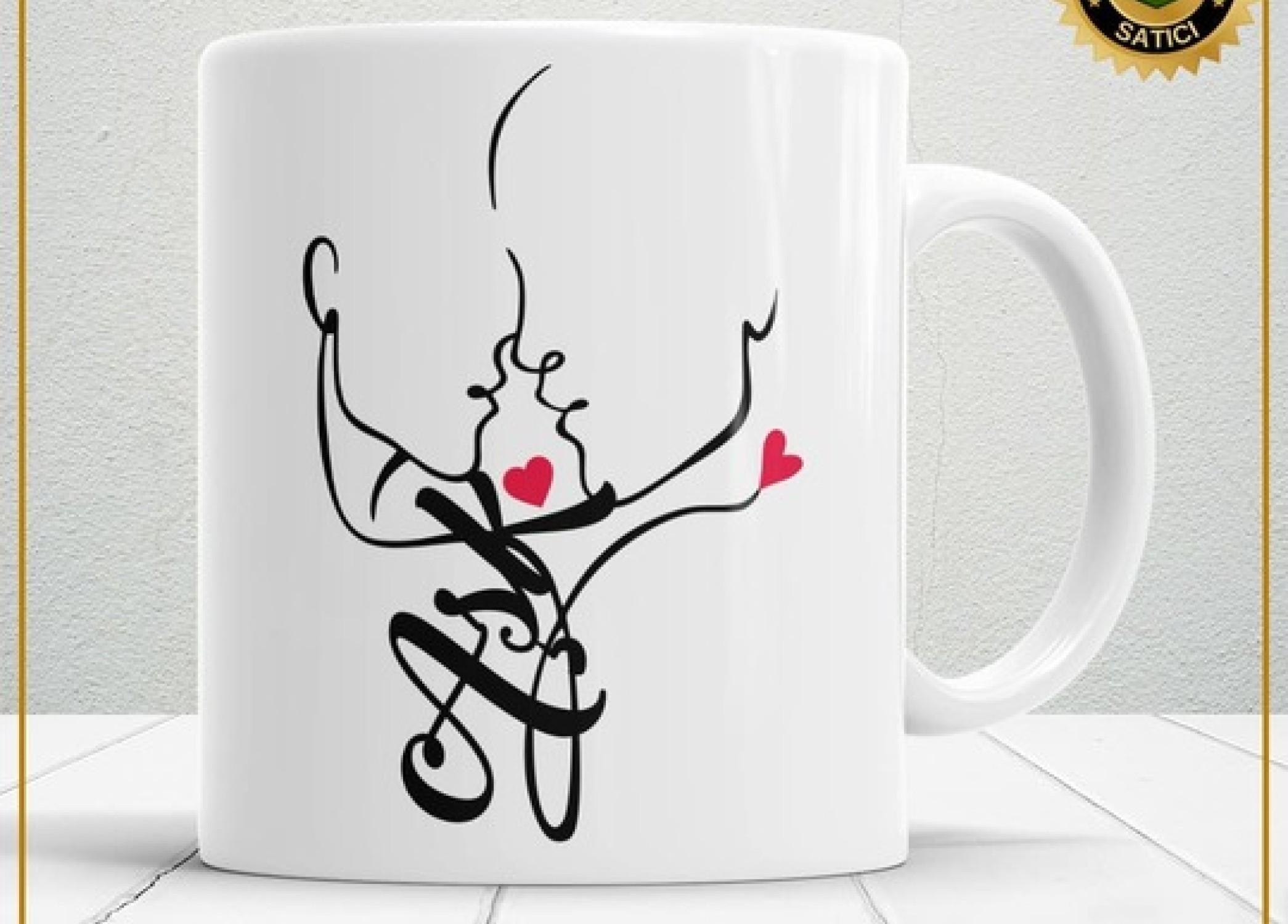 Sevgililer Günü,Sevgiliye Özel,Aşk,Sevgi Porselen Kupa Bardak-128