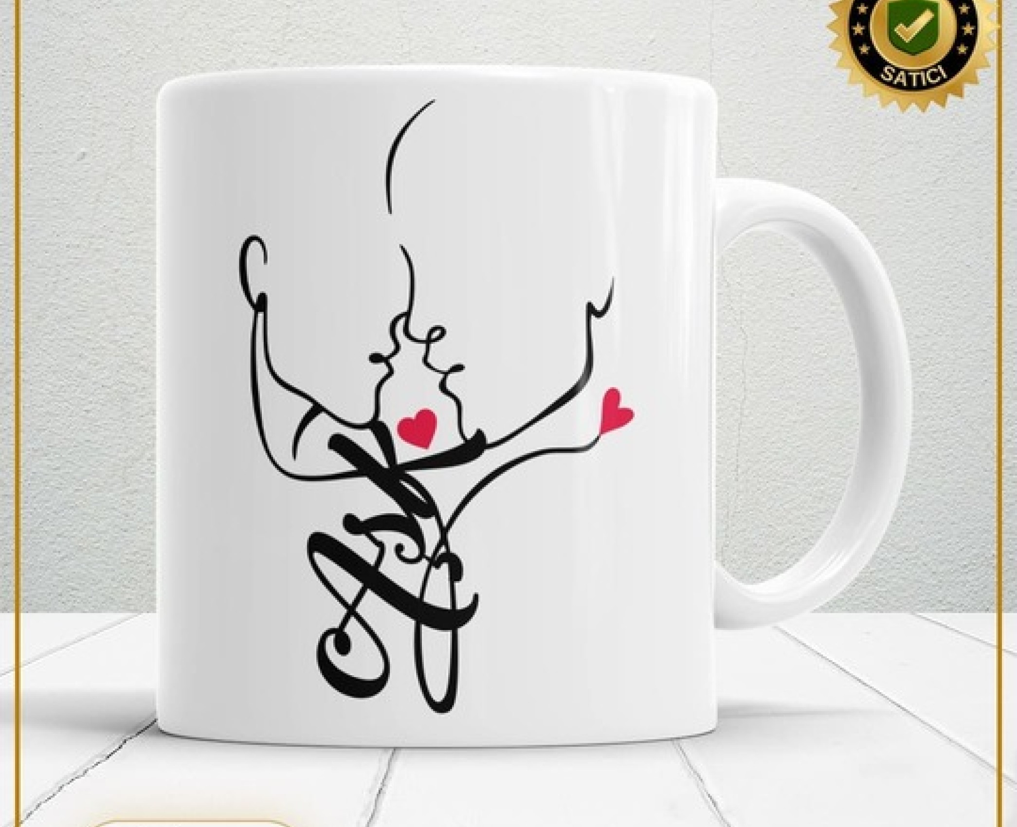 Sevgililer Günü,Sevgiliye Özel,Aşk,Sevgi Porselen Kupa Bardak-128