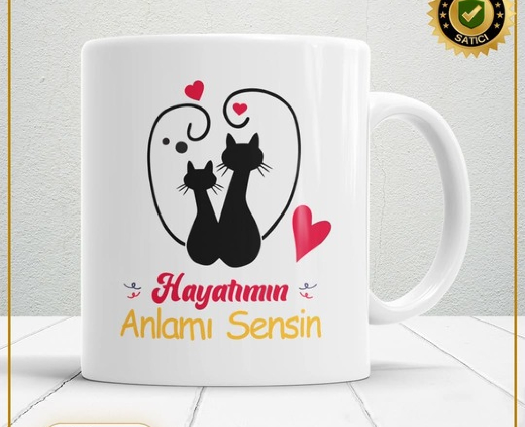 Sevgililer Günü,Sevgiliye Özel,Aşk,Sevgi Porselen Kupa Bardak-132