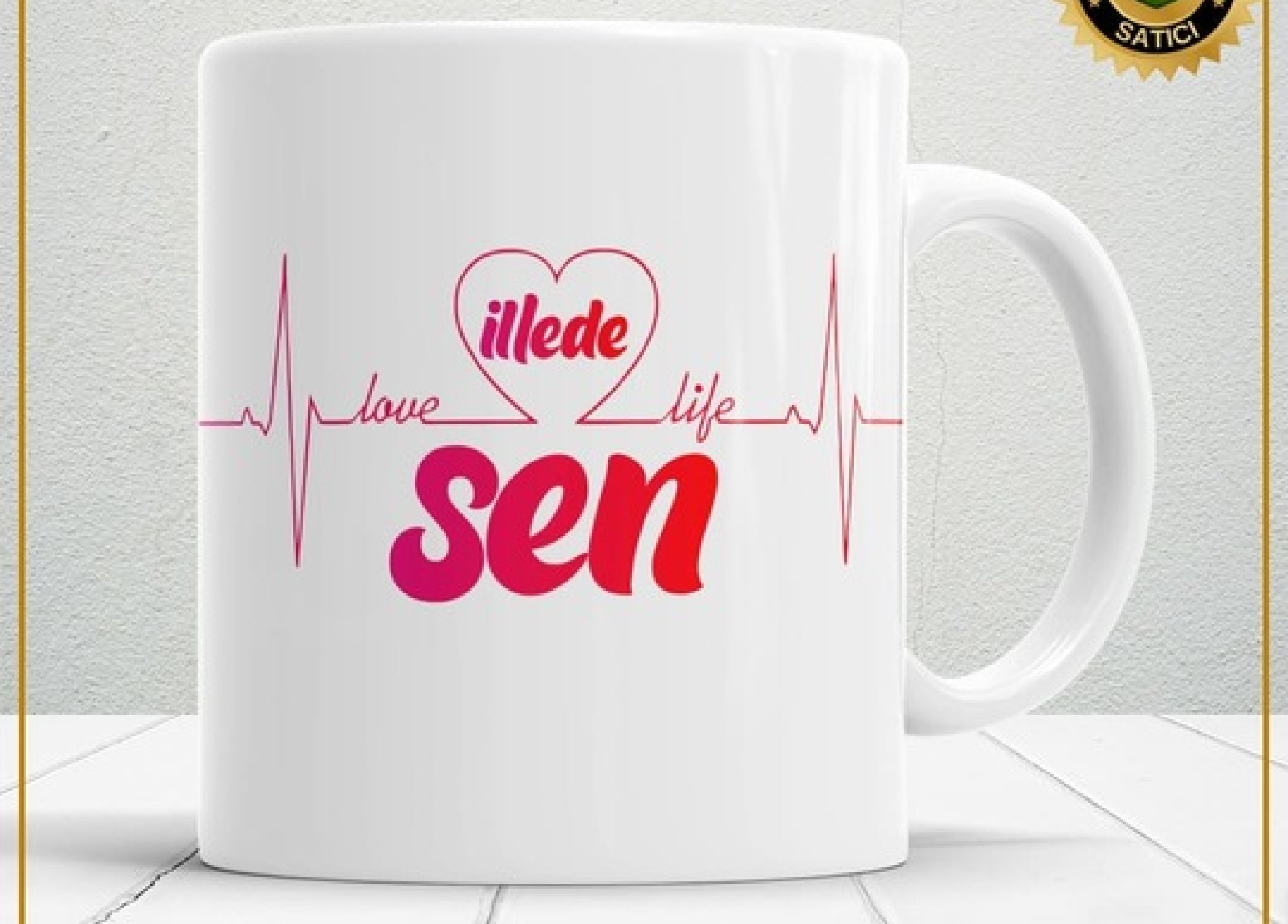 Sevgililer Günü,Sevgiliye Özel,Aşk,Sevgi Porselen Kupa Bardak-134