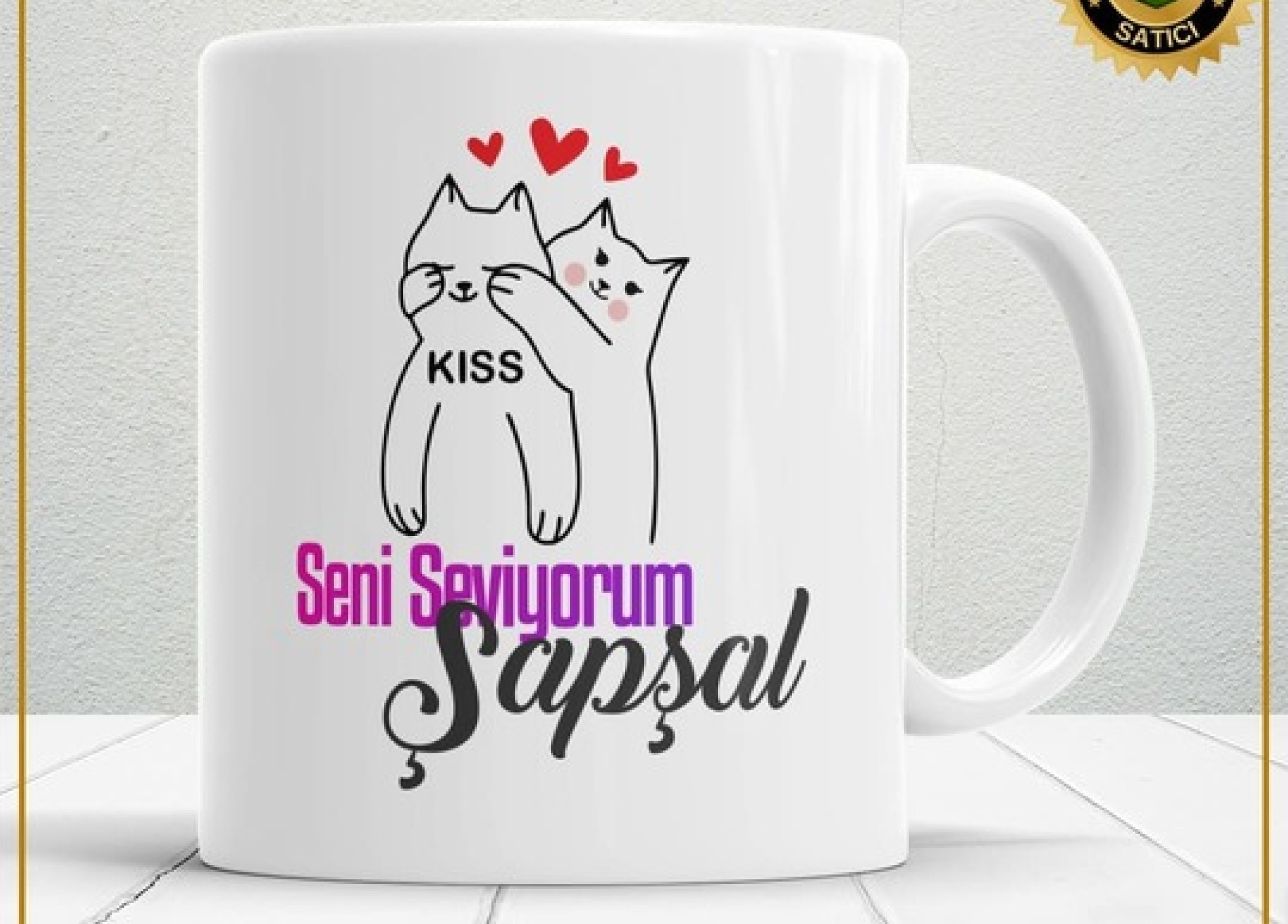 Sevgililer Günü,Sevgiliye Özel,Aşk,Sevgi Porselen Kupa Bardak-136