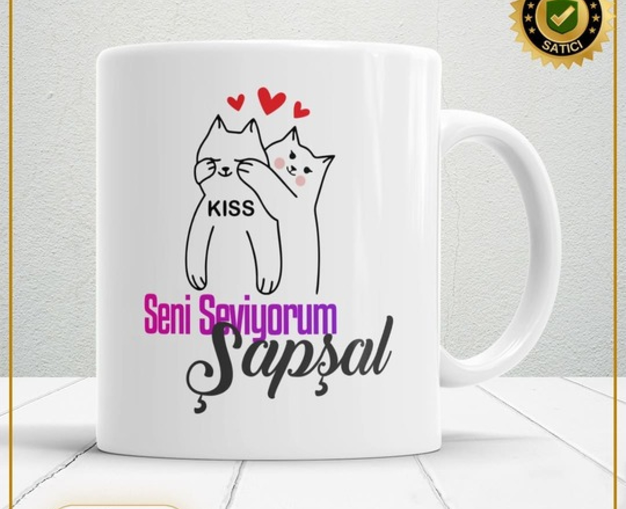 Sevgililer Günü,Sevgiliye Özel,Aşk,Sevgi Porselen Kupa Bardak-136