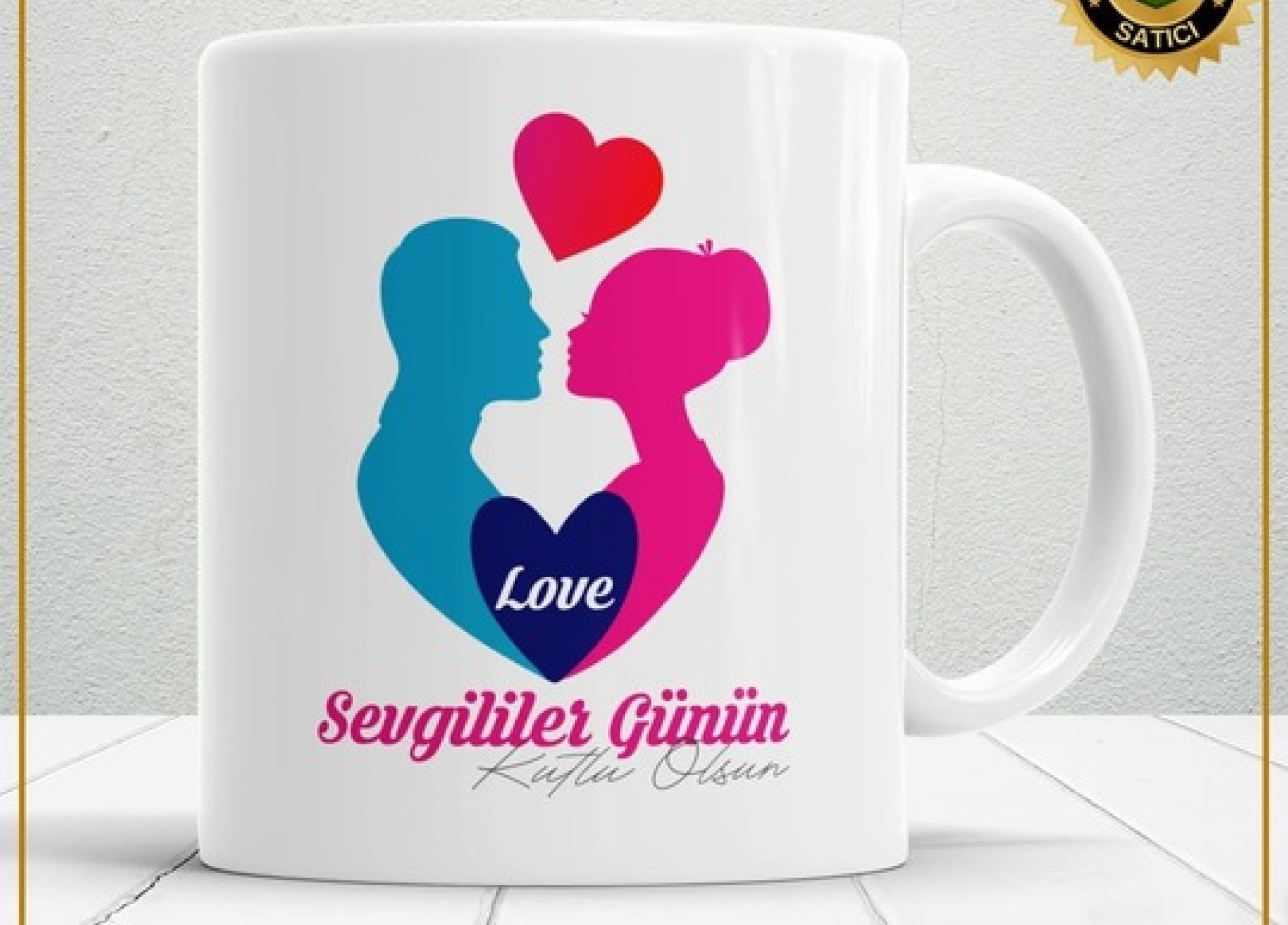 Sevgililer Günü,Sevgiliye Özel,Aşk,Sevgi Porselen Kupa Bardak-137