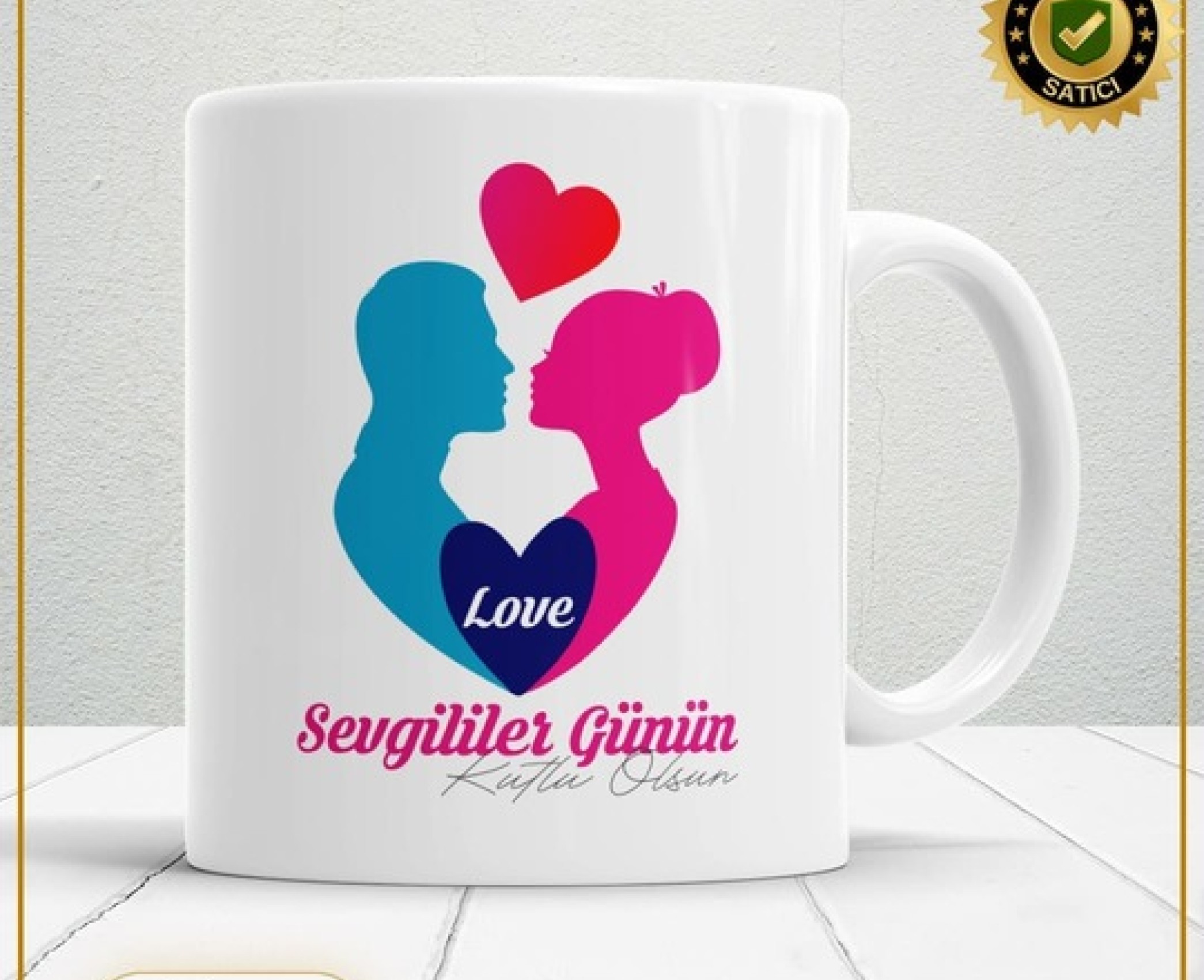 Sevgililer Günü,Sevgiliye Özel,Aşk,Sevgi Porselen Kupa Bardak-137